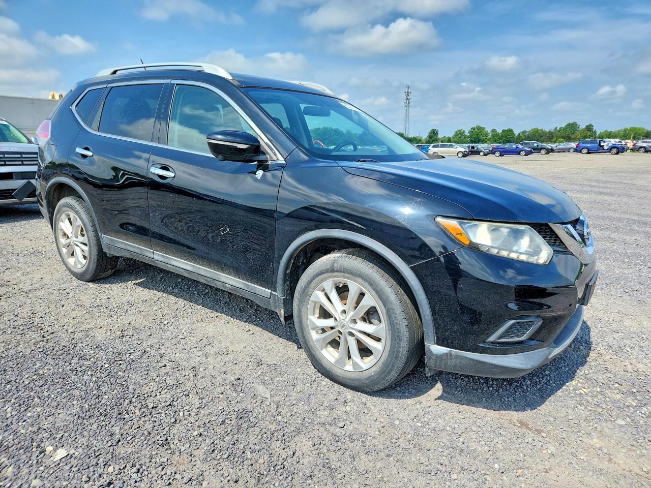2015 Nissan Rogue Sv Black vin: 5N1AT2MV6FC896627