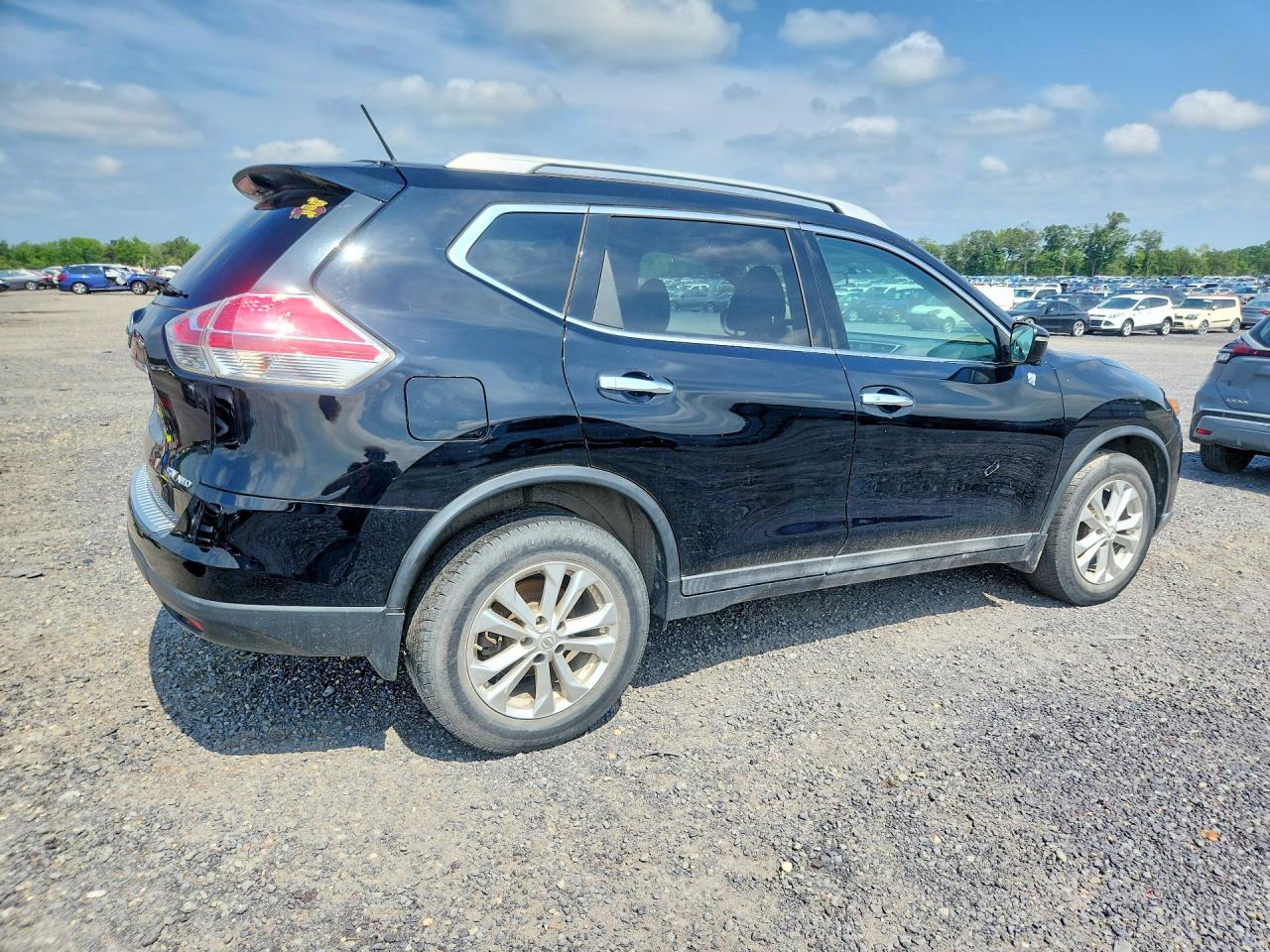 2015 Nissan Rogue Sv Black vin: 5N1AT2MV6FC896627