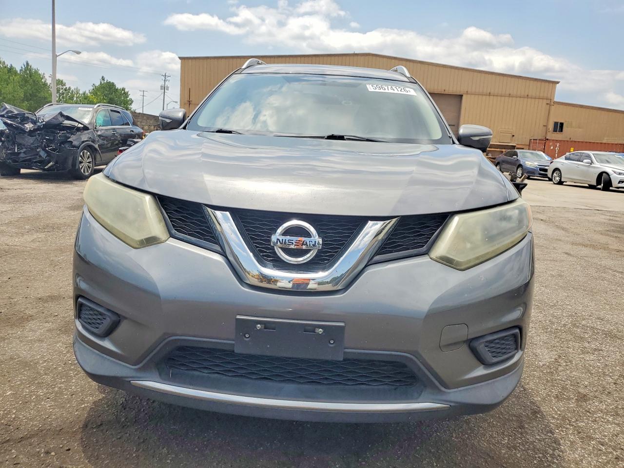 2015 Nissan Rogue Sv Gray vin: 5N1AT2MV6FC909702