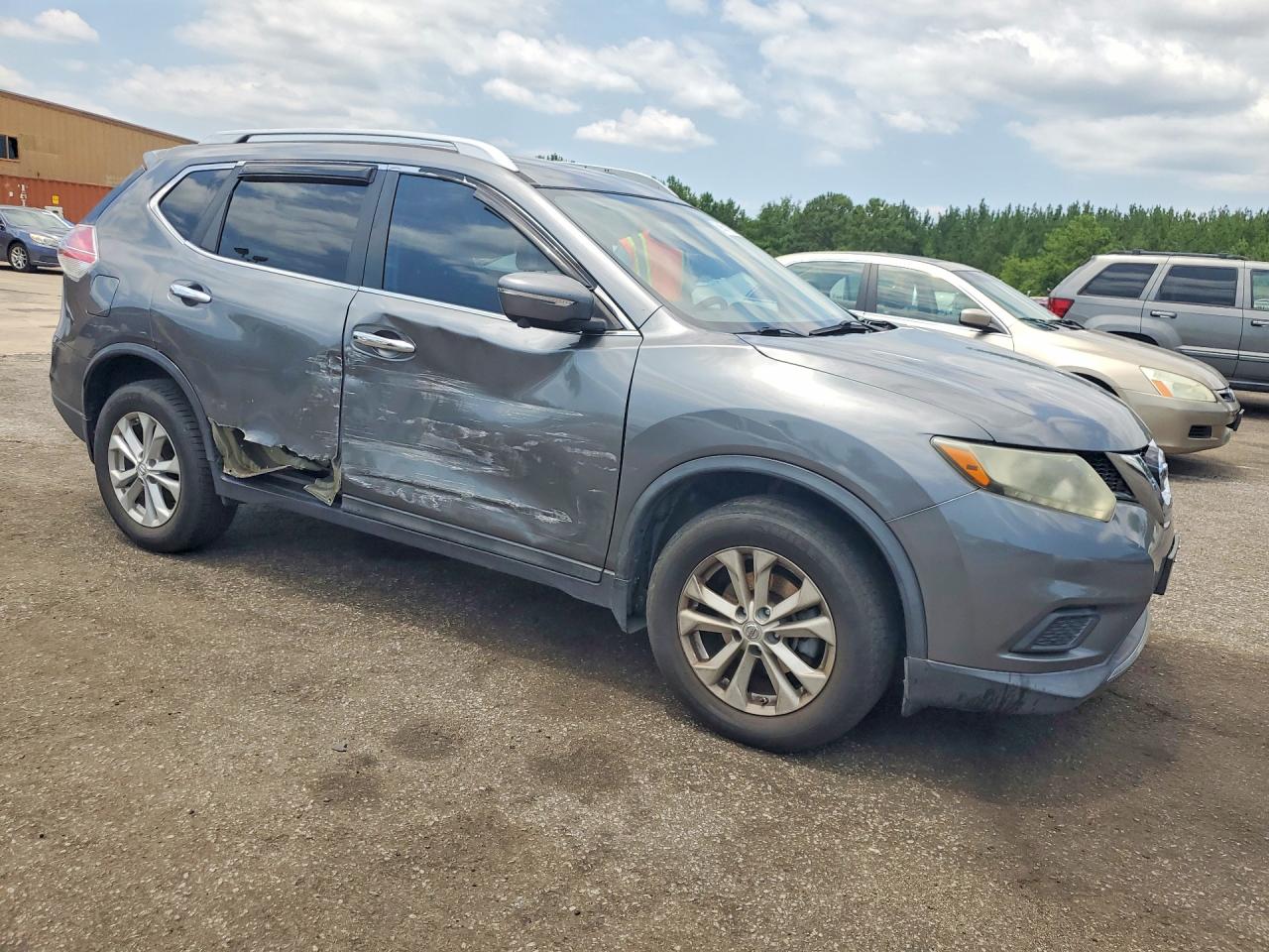 2015 Nissan Rogue Sv Gray vin: 5N1AT2MV6FC909702