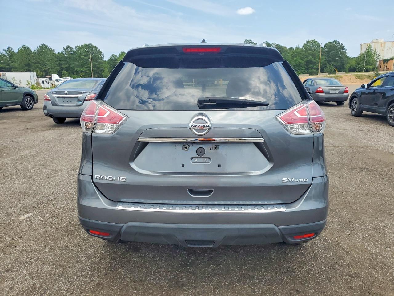 2015 Nissan Rogue Sv Gray vin: 5N1AT2MV6FC909702
