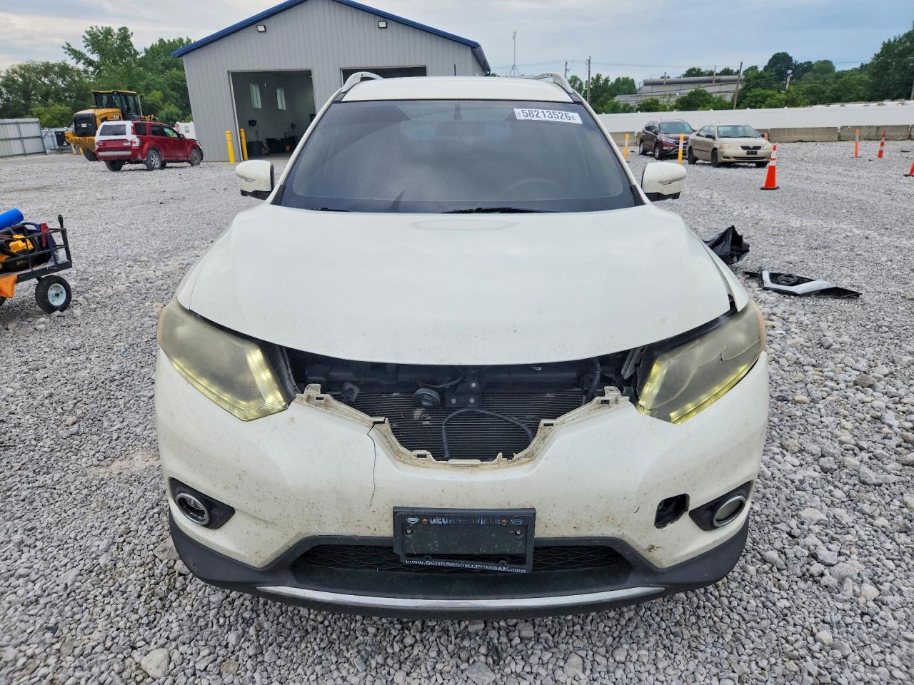 2015 Nissan Rogue Sl White vin: 5N1AT2MV6FC911675