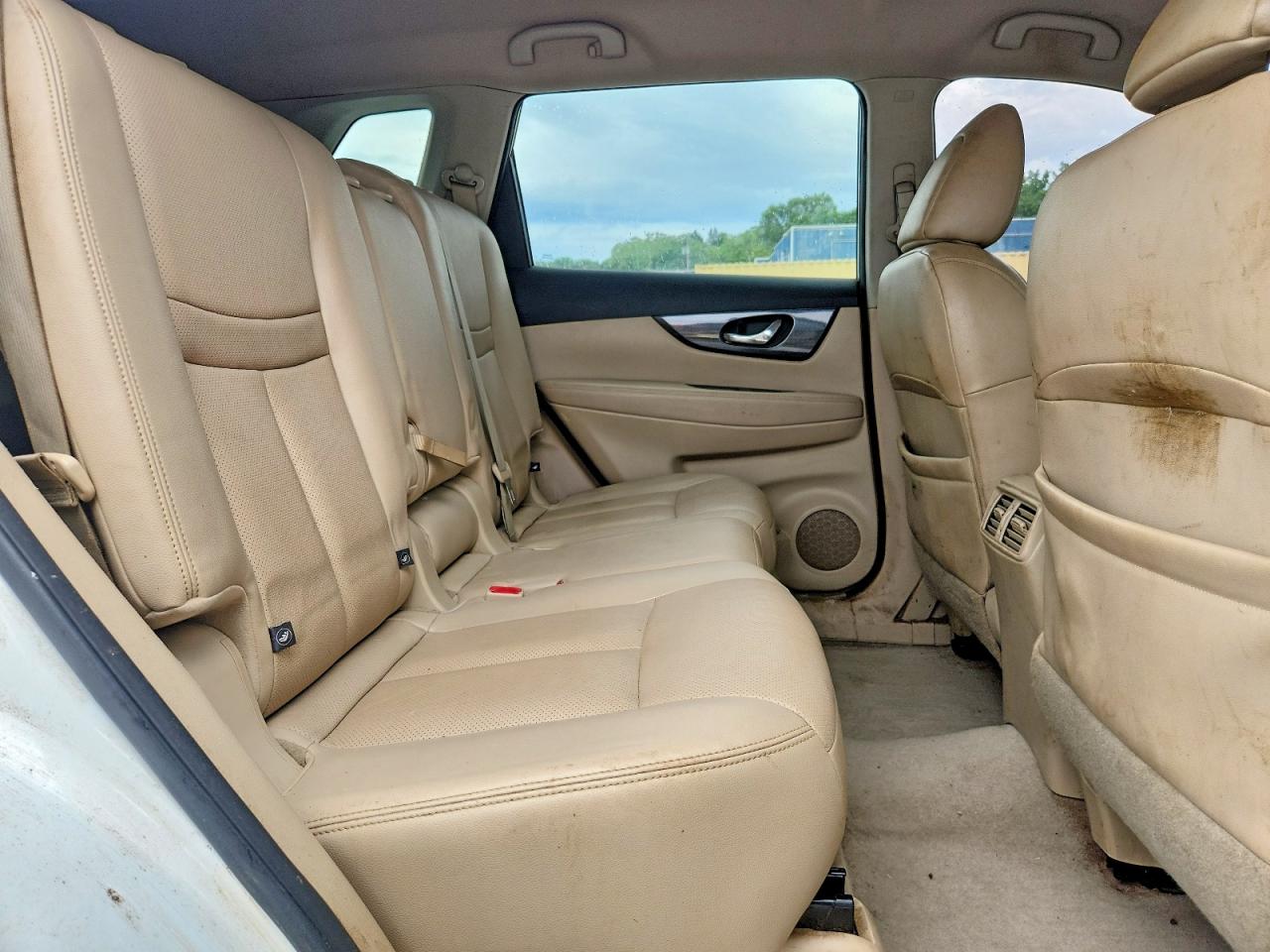 2015 Nissan Rogue Sl White vin: 5N1AT2MV6FC911675