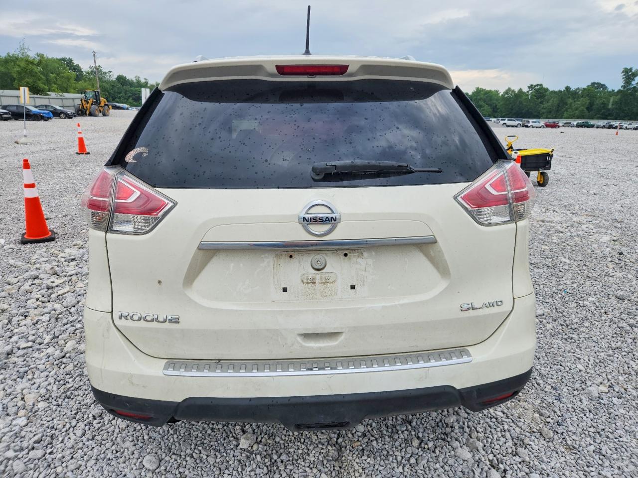 2015 Nissan Rogue Sl White vin: 5N1AT2MV6FC911675