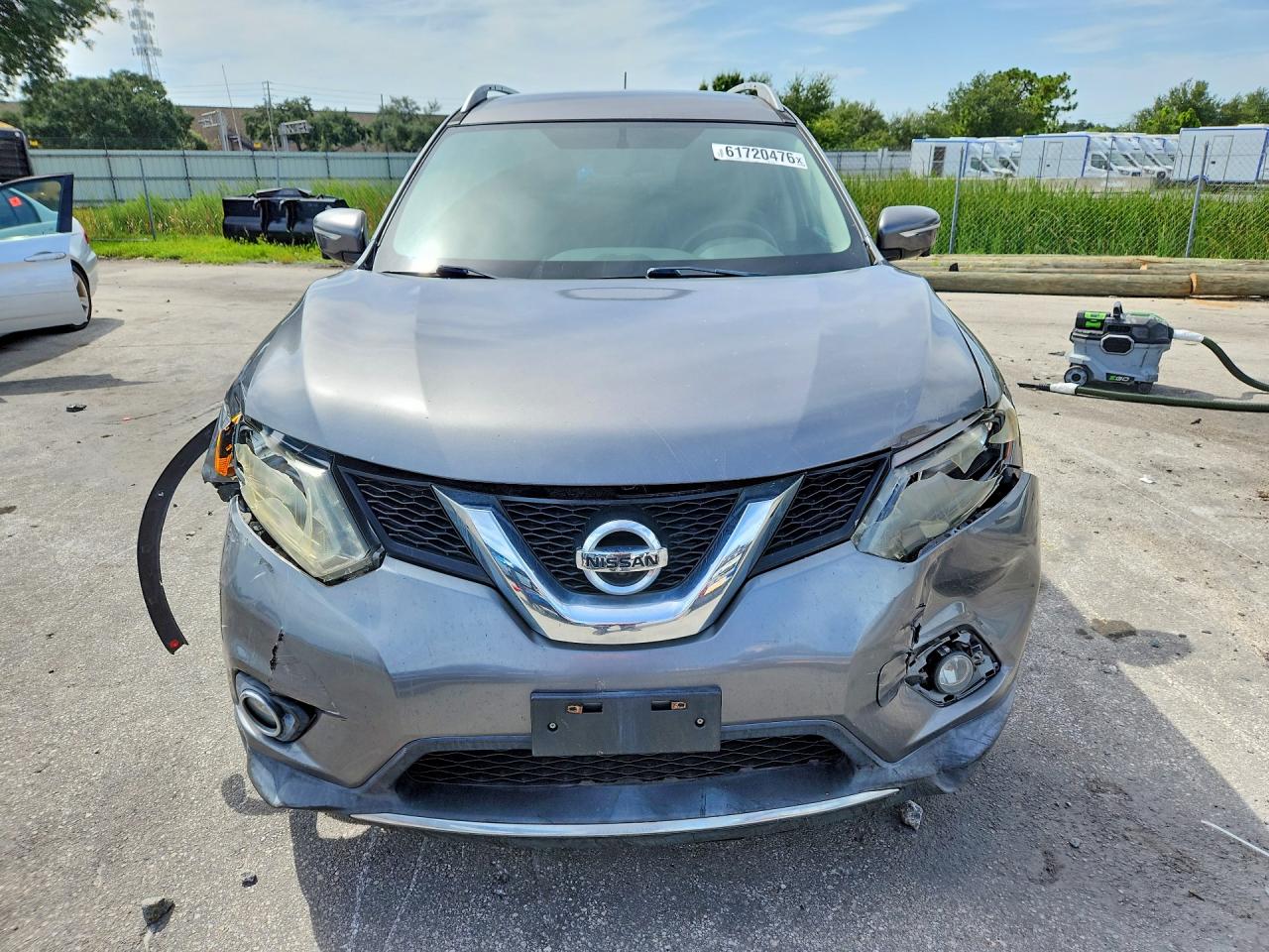 2015 Nissan Rogue Sl Серый vin: 5N1AT2MV6FC916584