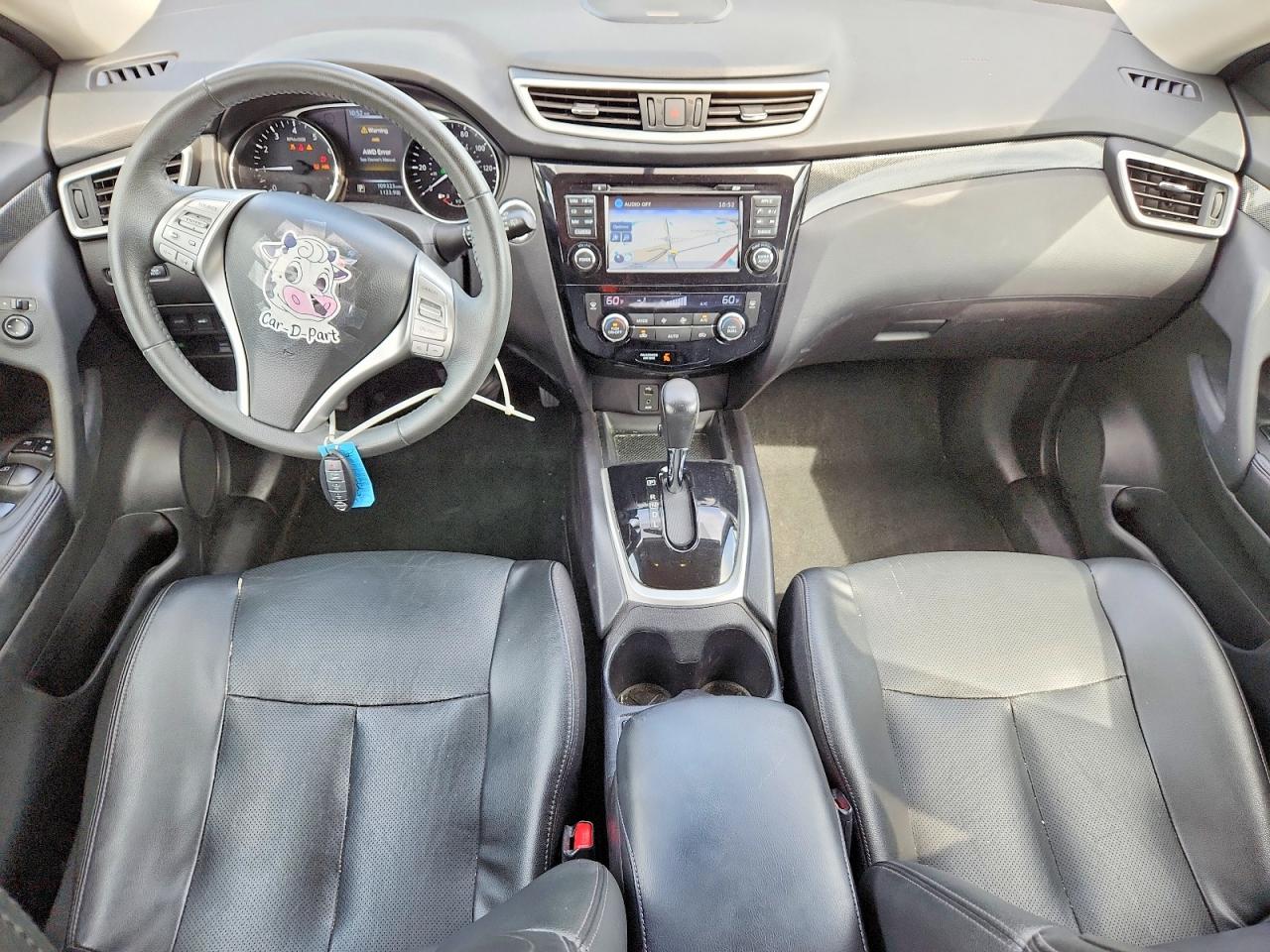 2015 Nissan Rogue Sl Серый vin: 5N1AT2MV6FC916584