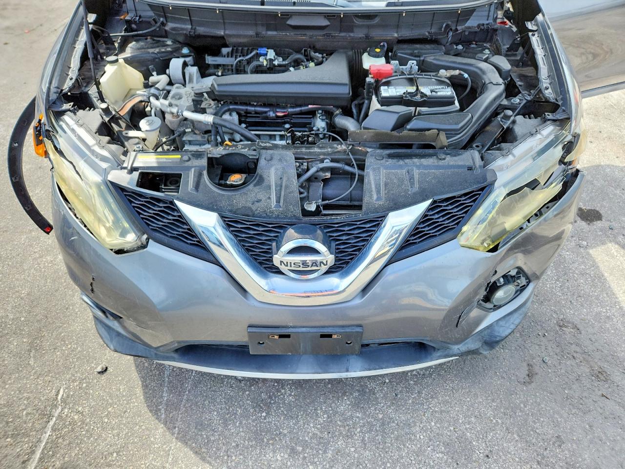2015 Nissan Rogue Sl Серый vin: 5N1AT2MV6FC916584