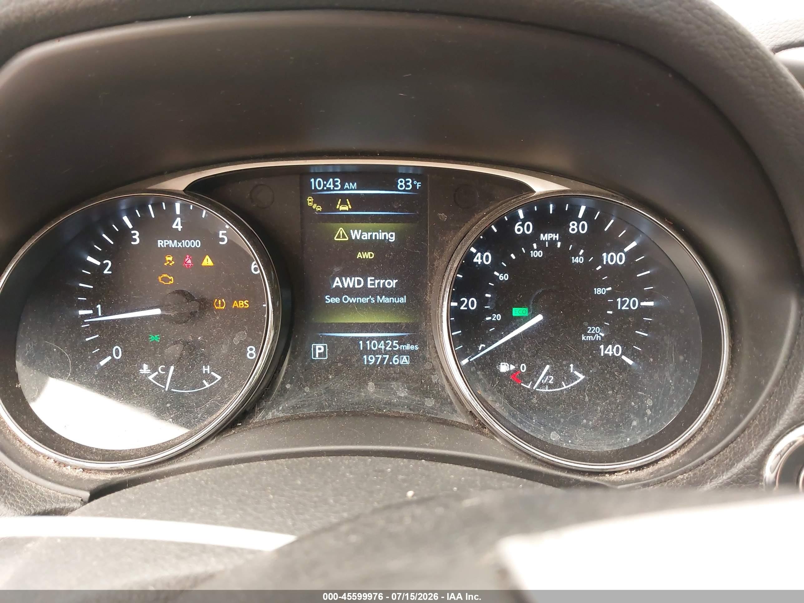 2015 Nissan Rogue Sv Black vin: 5N1AT2MV6FC922482