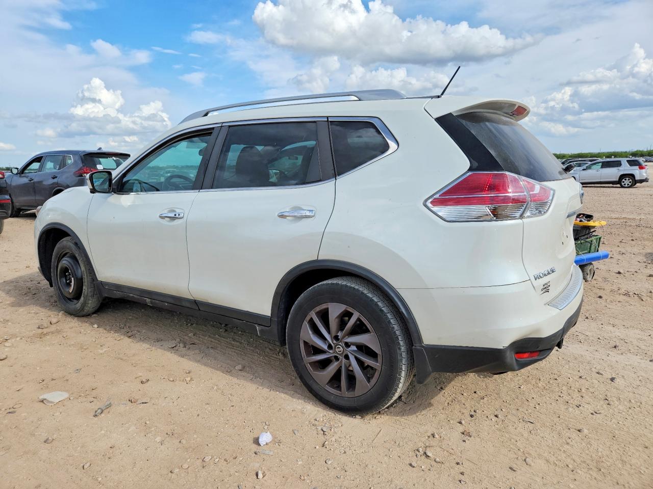 2016 Nissan Rogue Sl White vin: 5N1AT2MV6GC848689