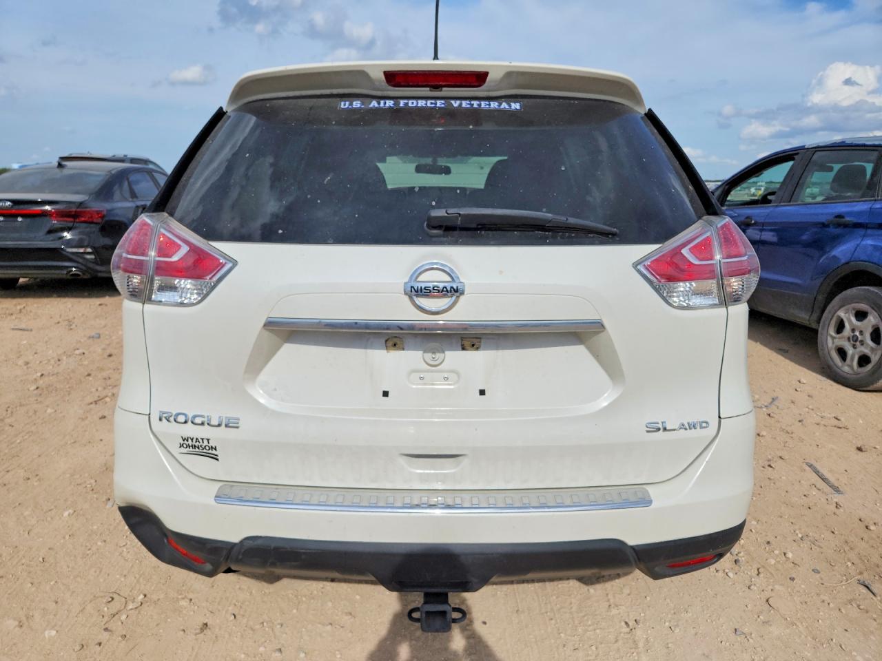 2016 Nissan Rogue Sl White vin: 5N1AT2MV6GC848689