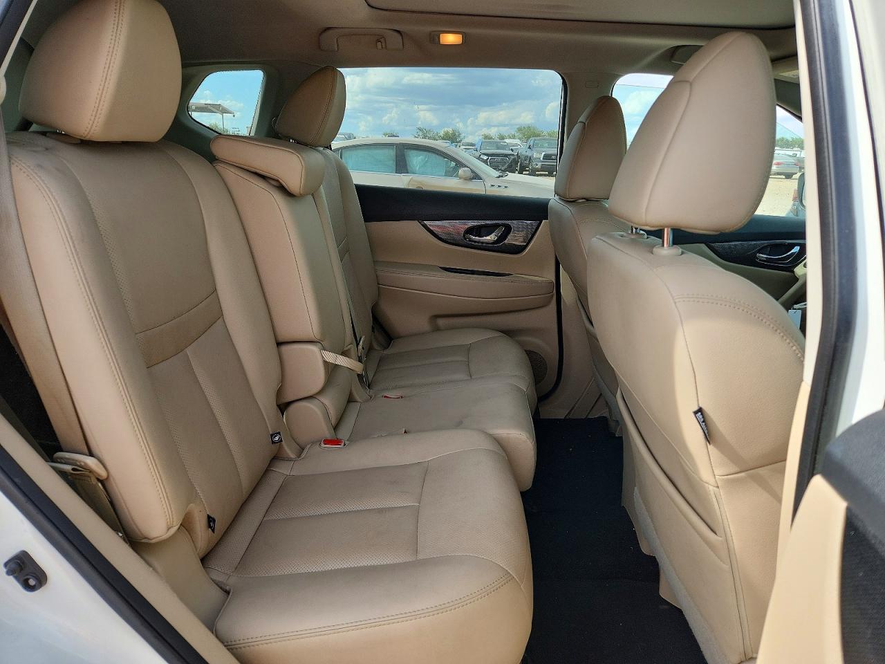 2016 Nissan Rogue Sl White vin: 5N1AT2MV6GC848689