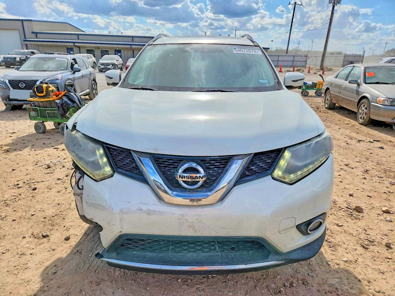 2016 Nissan Rogue Sl White vin: 5N1AT2MV6GC848689