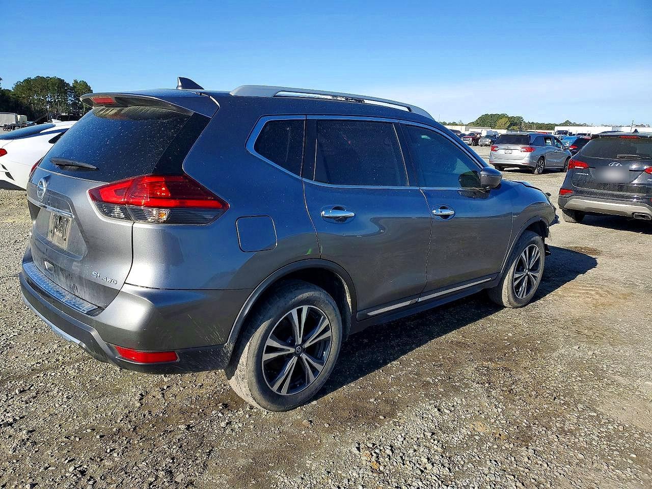2017 Nissan Rogue Sl Gray vin: 5N1AT2MV6HC740185