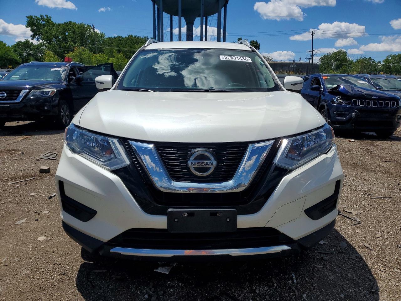 2018 Nissan Rogue Sv White vin: 5N1AT2MV6JC733159