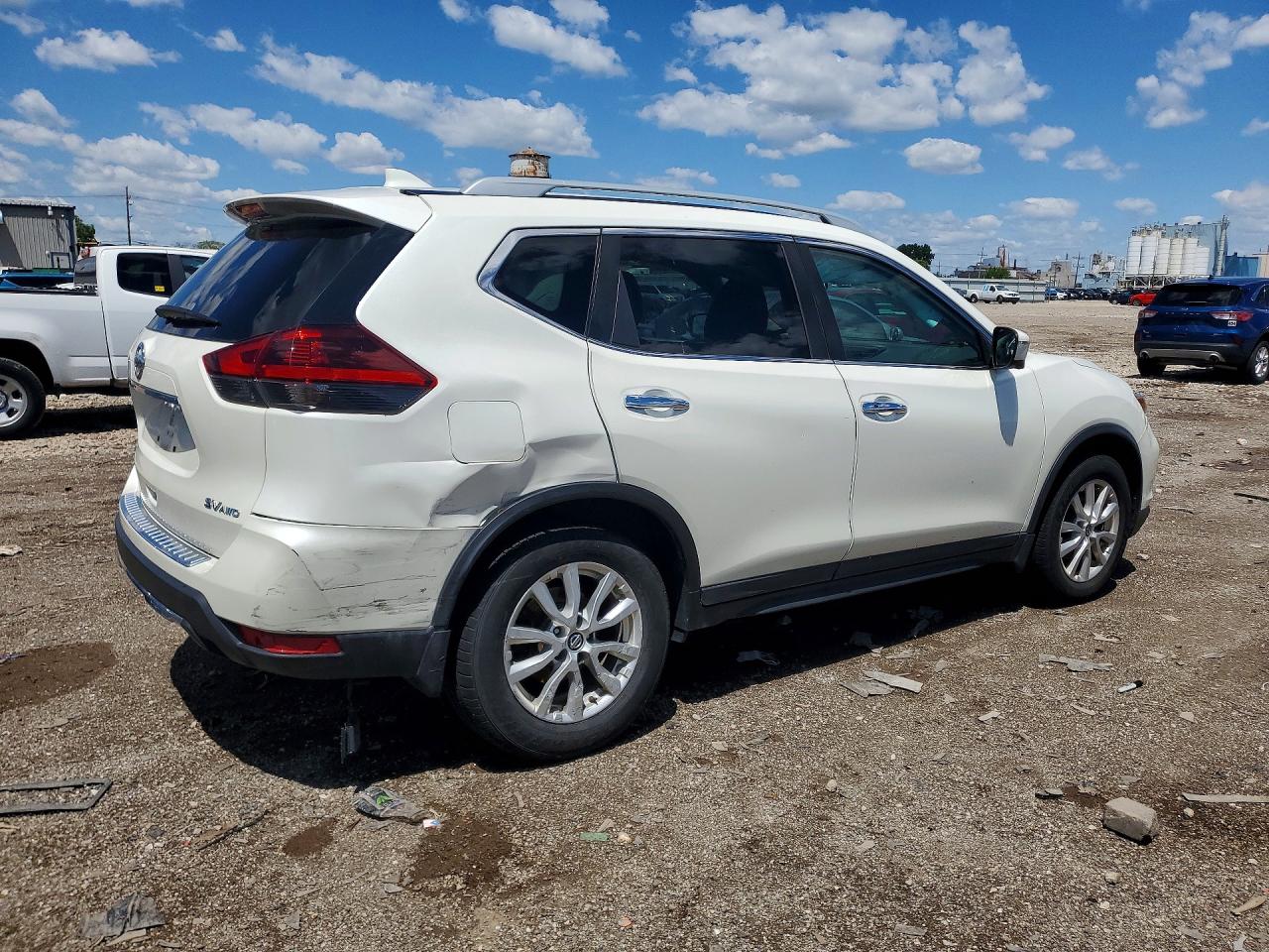 2018 Nissan Rogue Sv White vin: 5N1AT2MV6JC733159