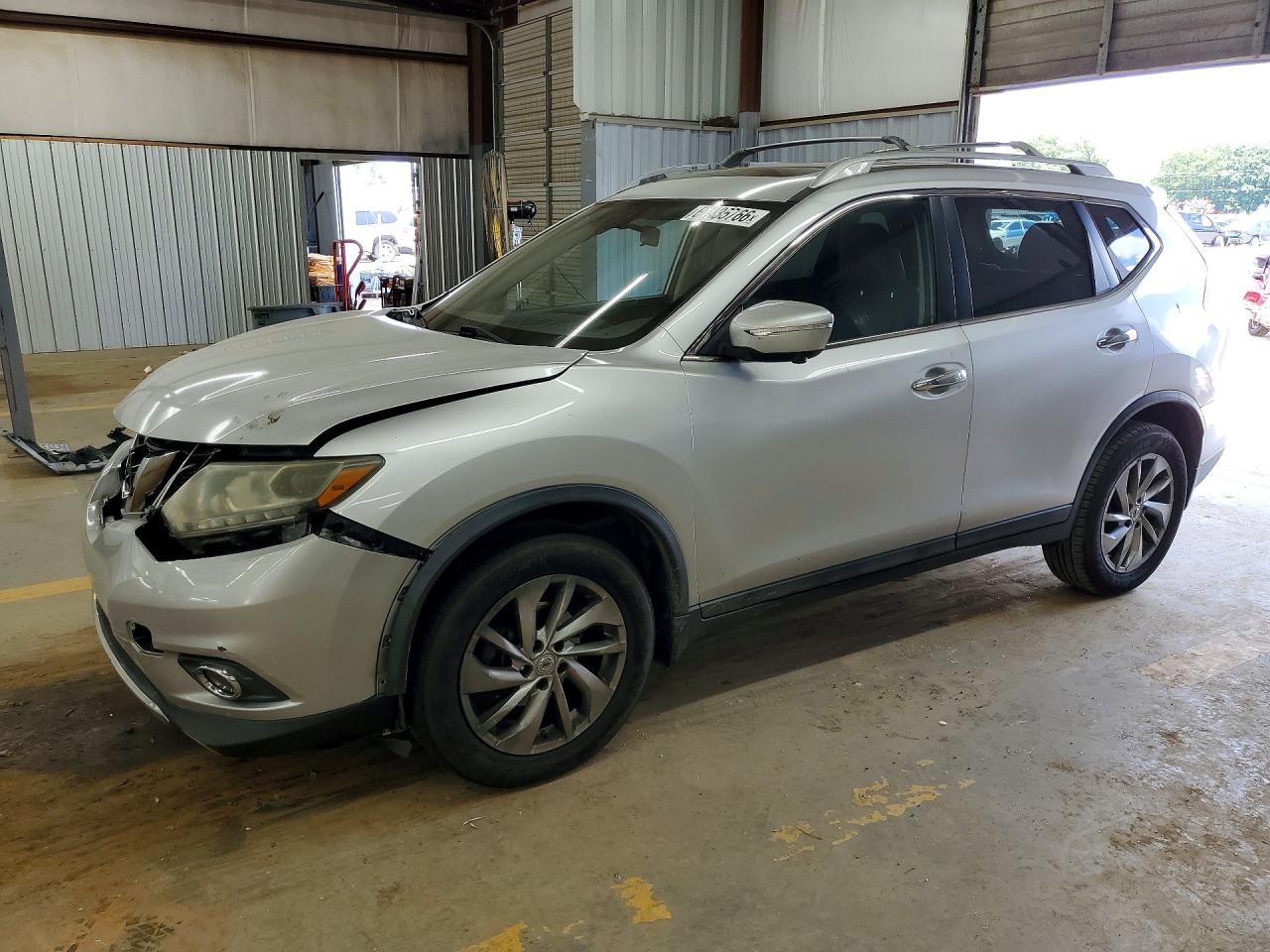 2014 Nissan Rogue Sl Silver vin: 5N1AT2MV7EC754723