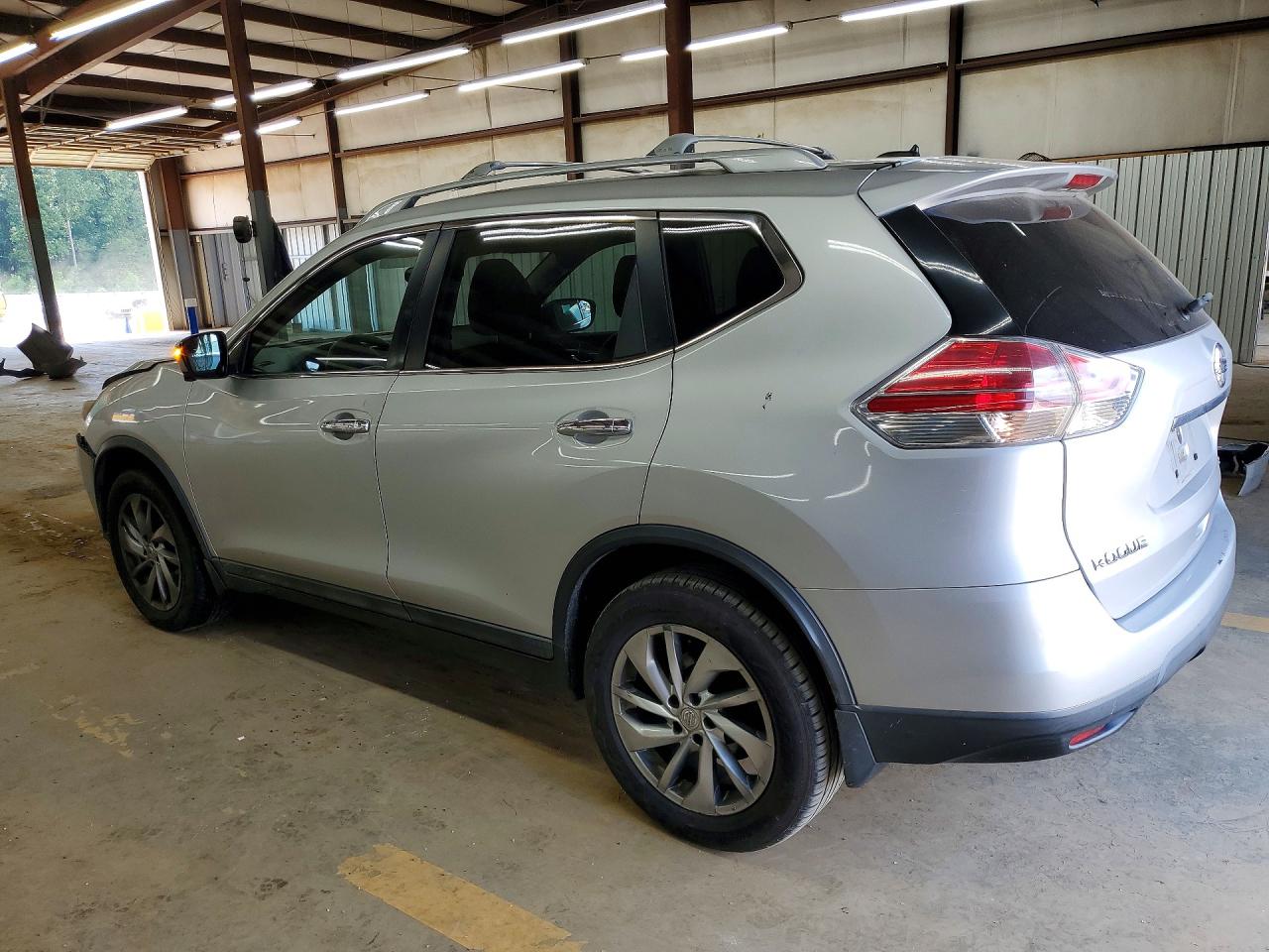 2014 Nissan Rogue Sl Silver vin: 5N1AT2MV7EC754723