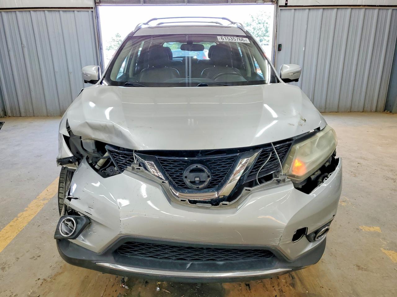 2014 Nissan Rogue Sl Silver vin: 5N1AT2MV7EC754723