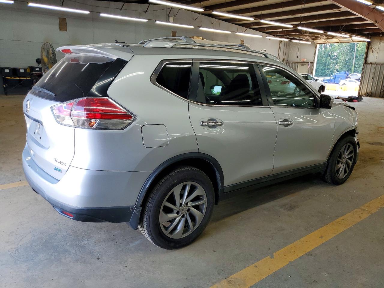2014 Nissan Rogue Sl Silver vin: 5N1AT2MV7EC754723