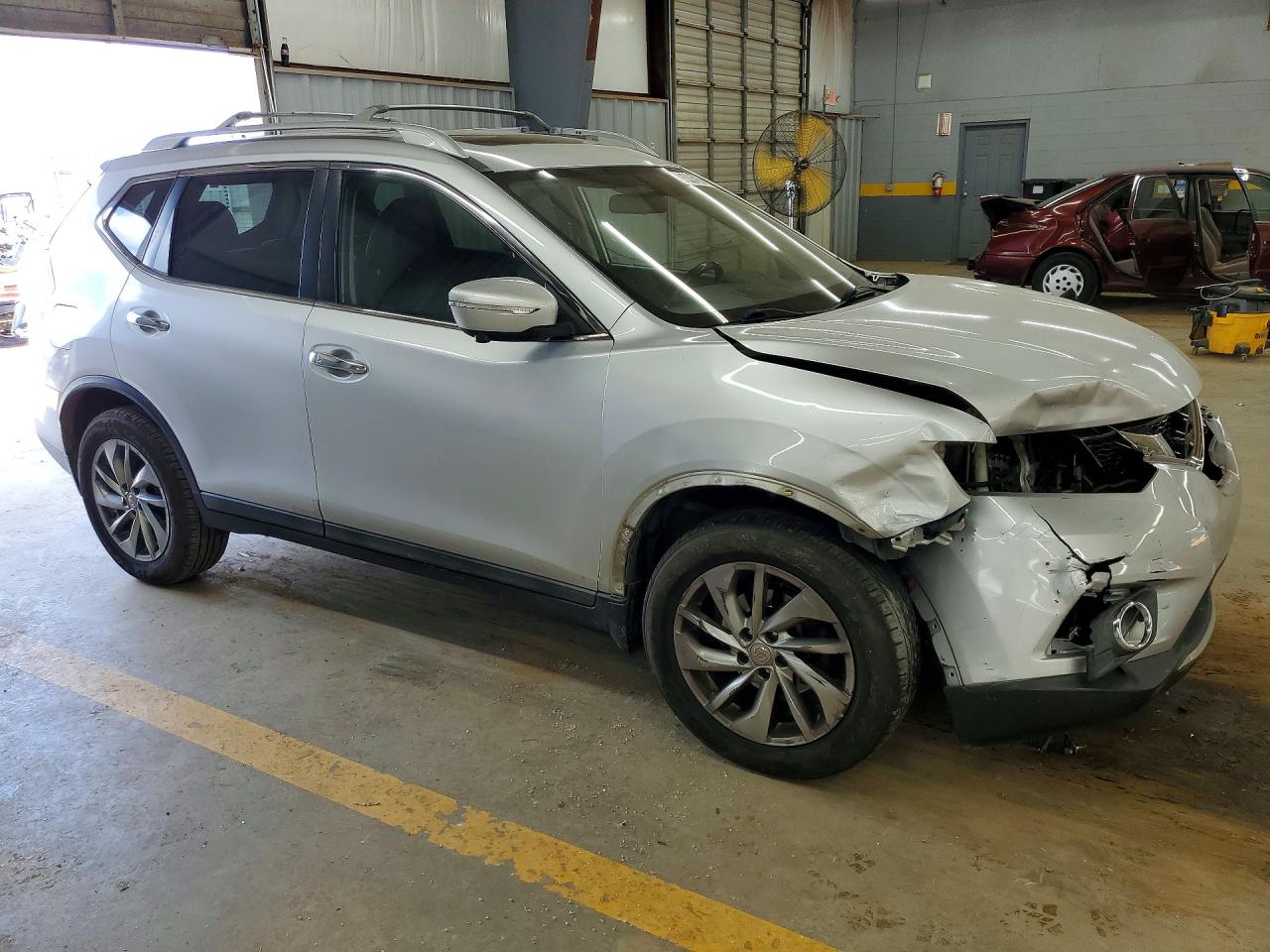 2014 Nissan Rogue Sl Silver vin: 5N1AT2MV7EC754723