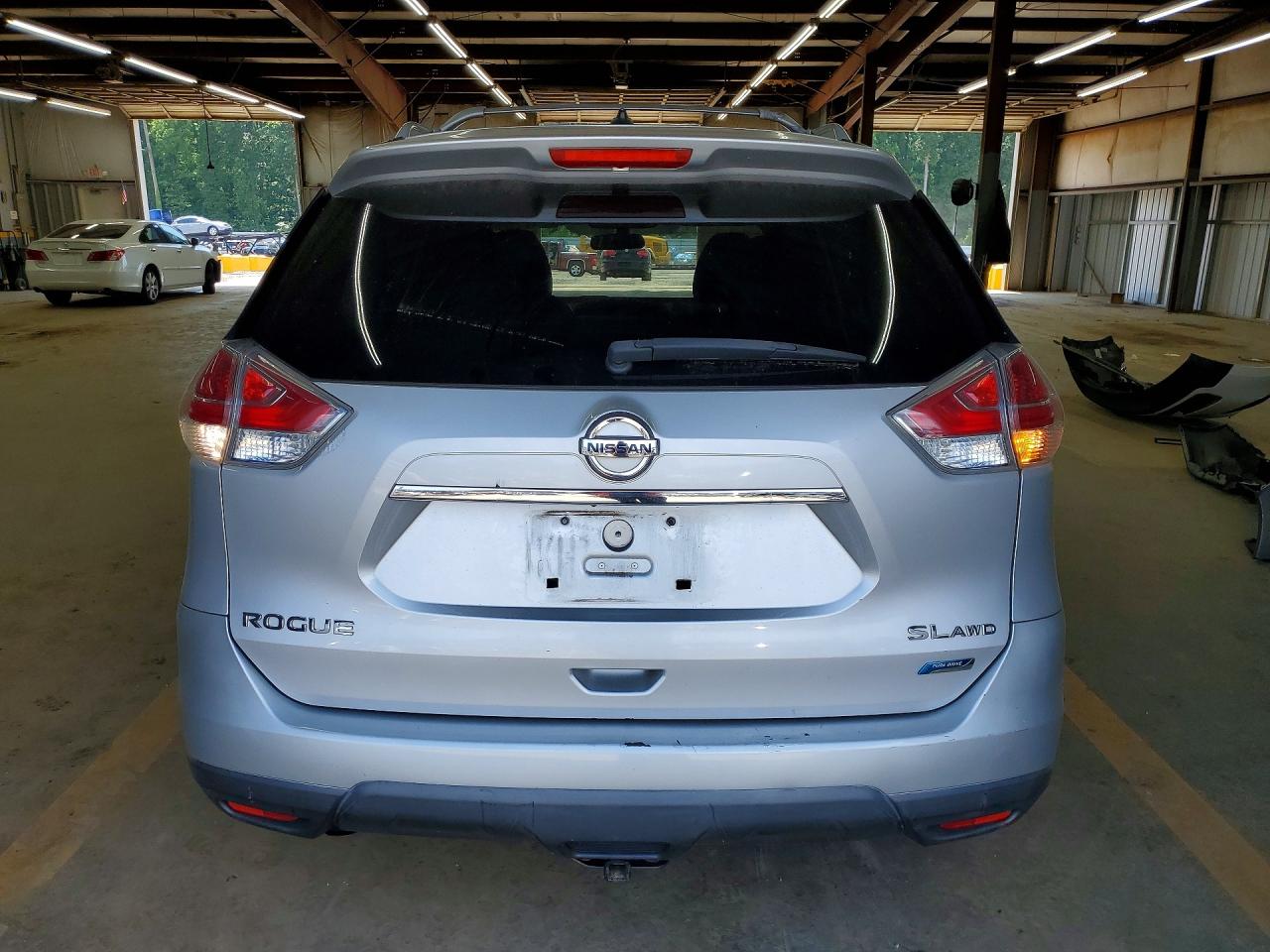 2014 Nissan Rogue Sl Silver vin: 5N1AT2MV7EC754723