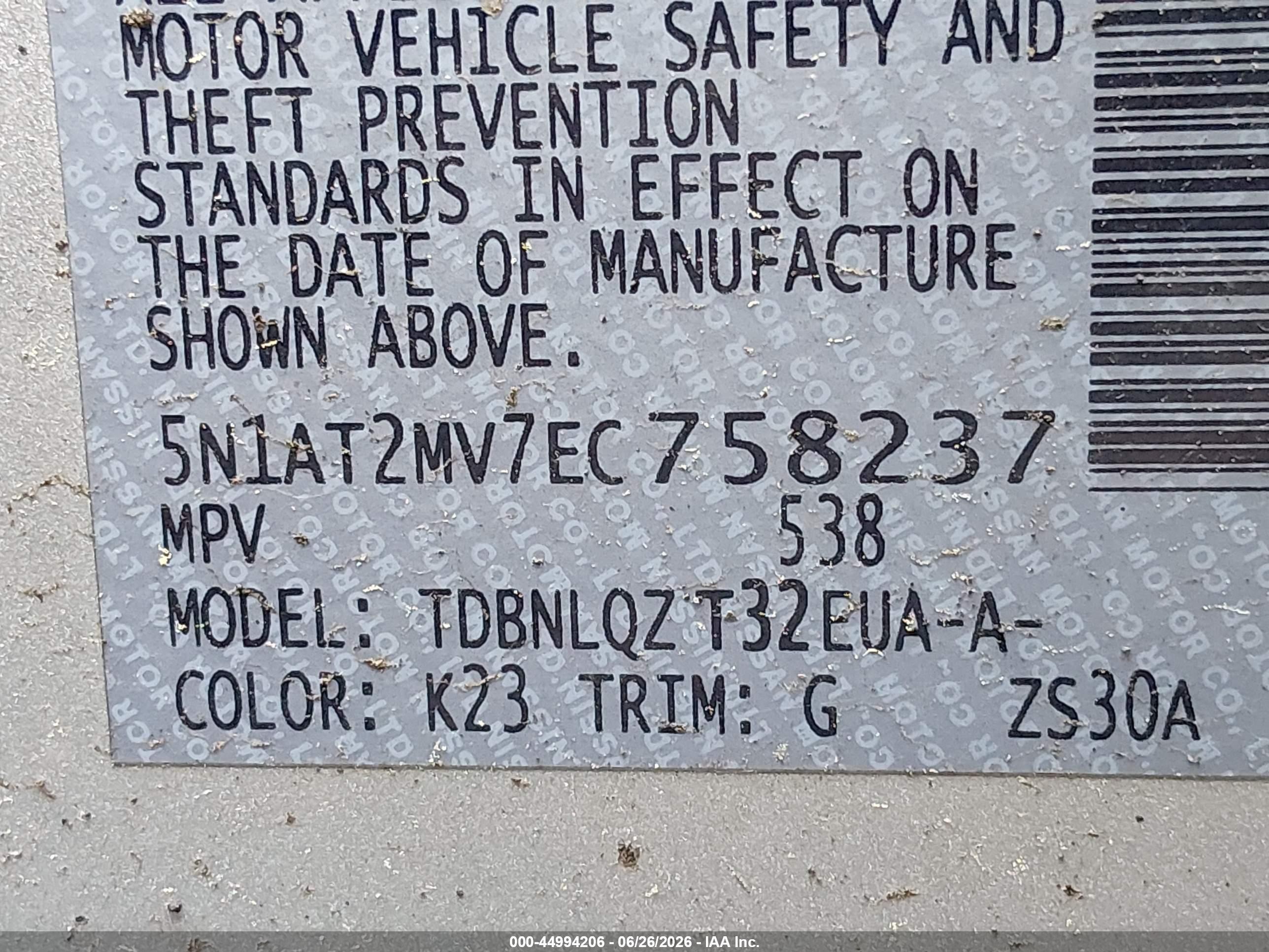 2014 Nissan Rogue Sv Silver vin: 5N1AT2MV7EC758237
