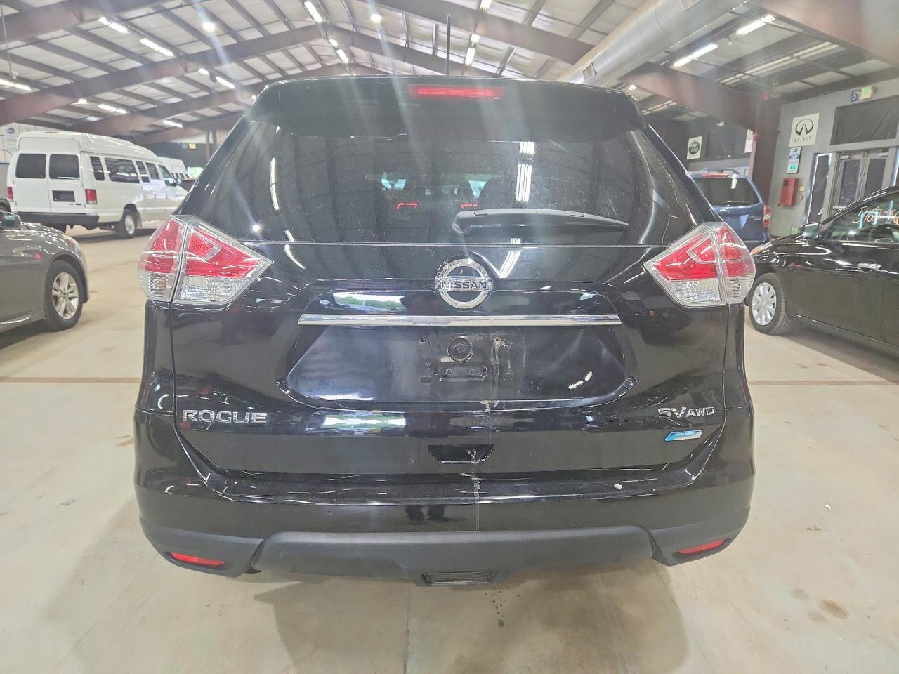 2014 Nissan Rogue Sv Black vin: 5N1AT2MV7EC763261