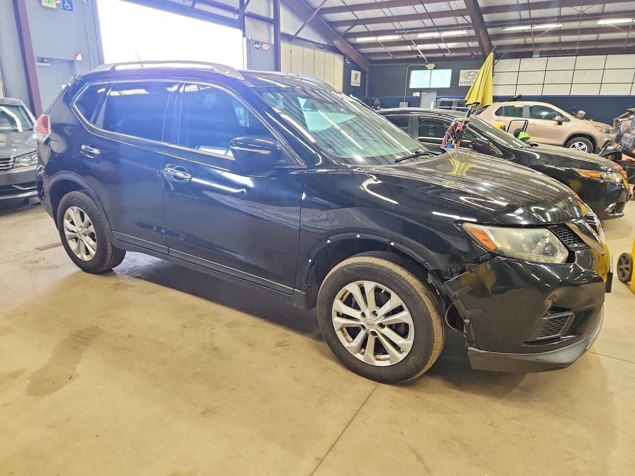 2014 Nissan Rogue Sv Black vin: 5N1AT2MV7EC763261