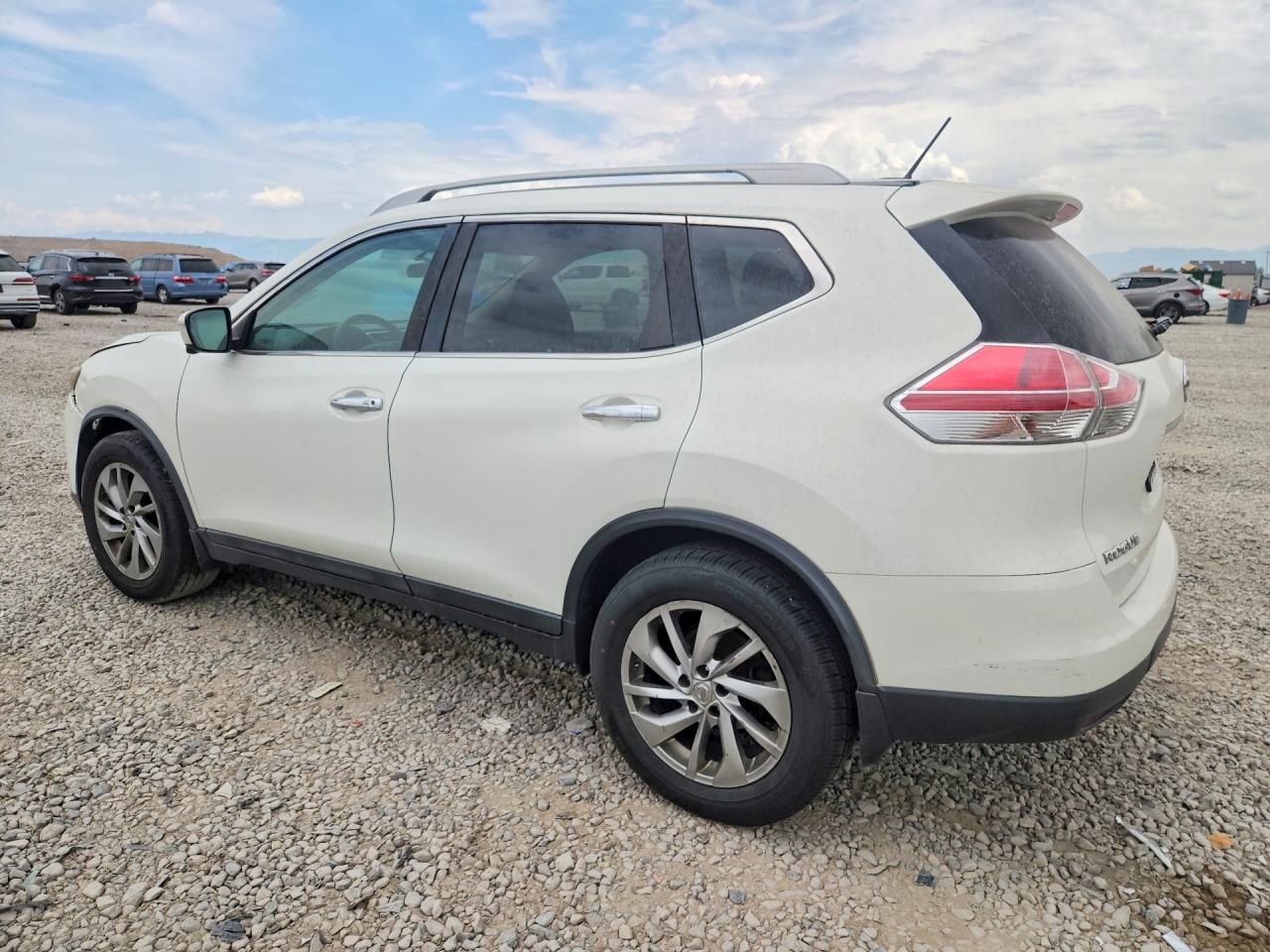 2014 Nissan Rogue Sl White vin: 5N1AT2MV7EC768363