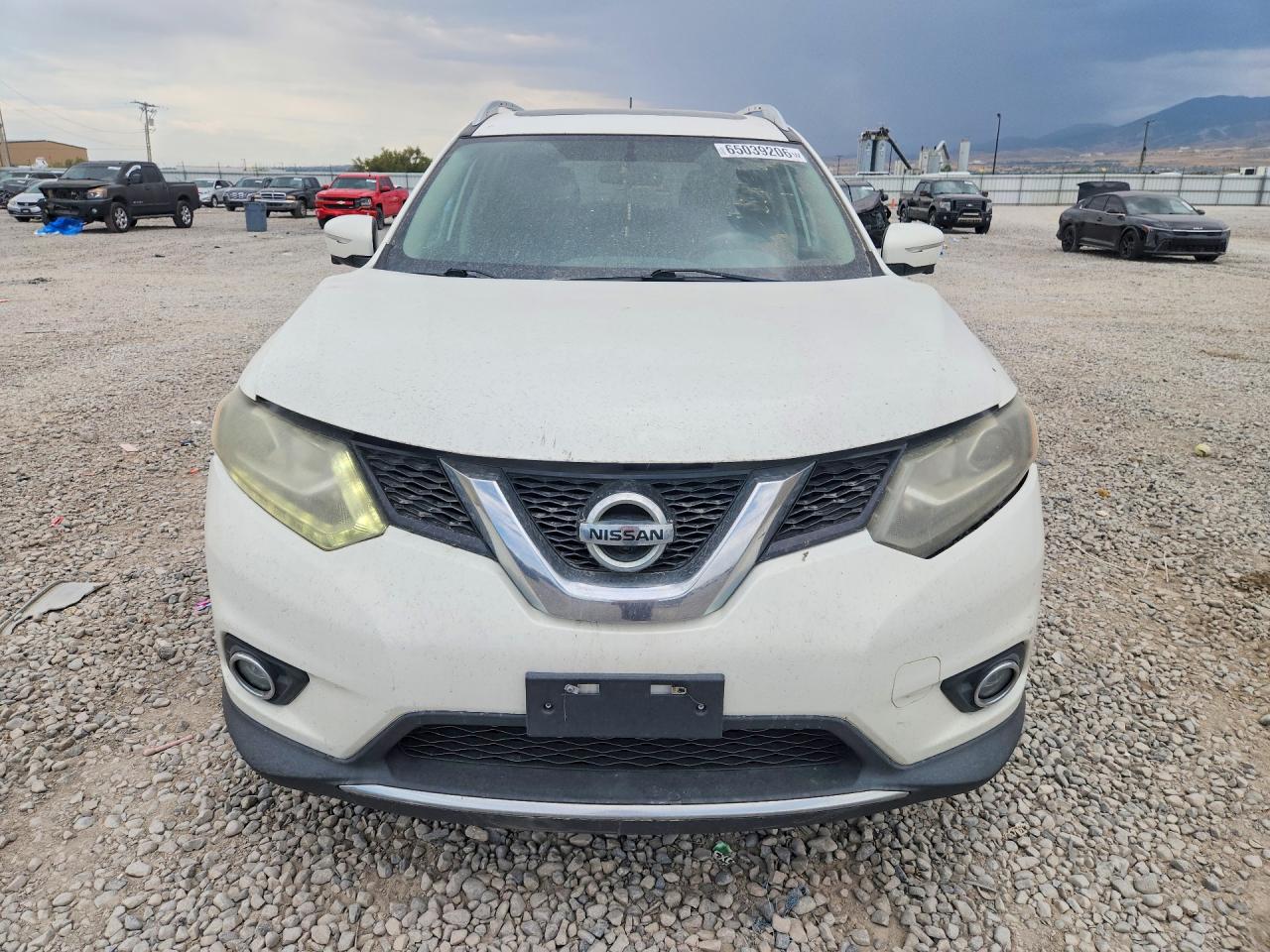 2014 Nissan Rogue Sl White vin: 5N1AT2MV7EC768363