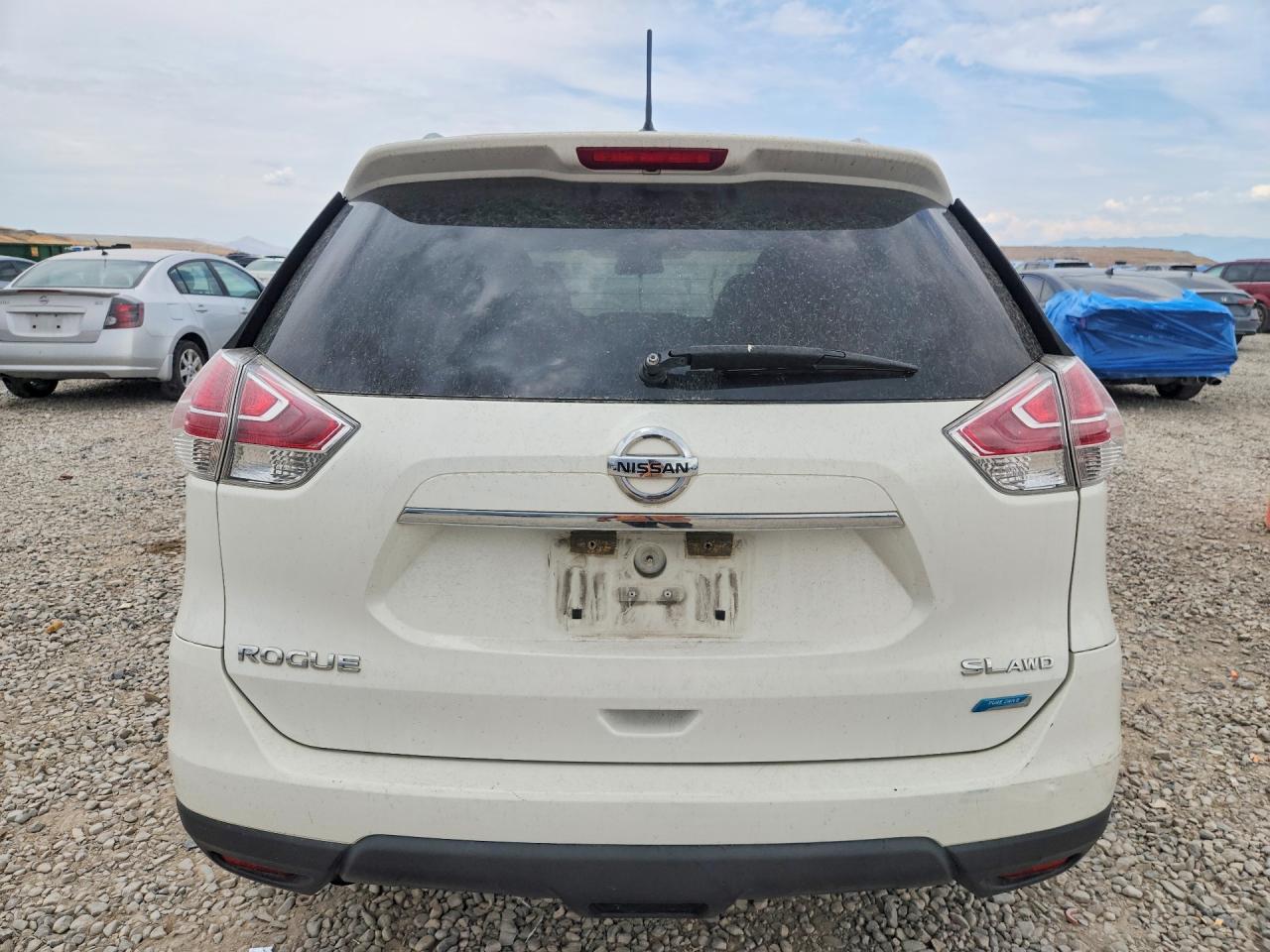 2014 Nissan Rogue Sl White vin: 5N1AT2MV7EC768363