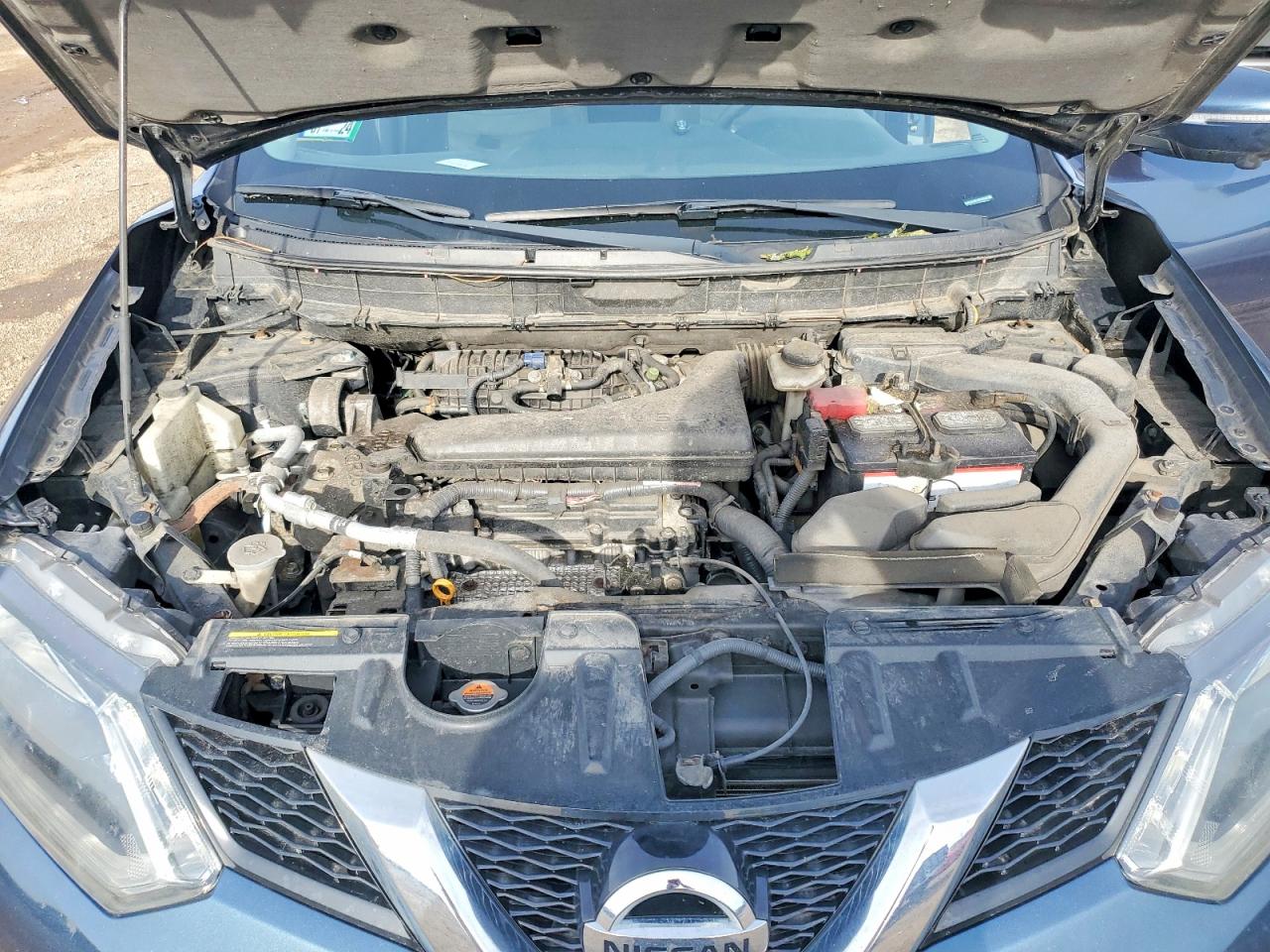 2014 Nissan Rogue Sv Синий vin: 5N1AT2MV7EC780240