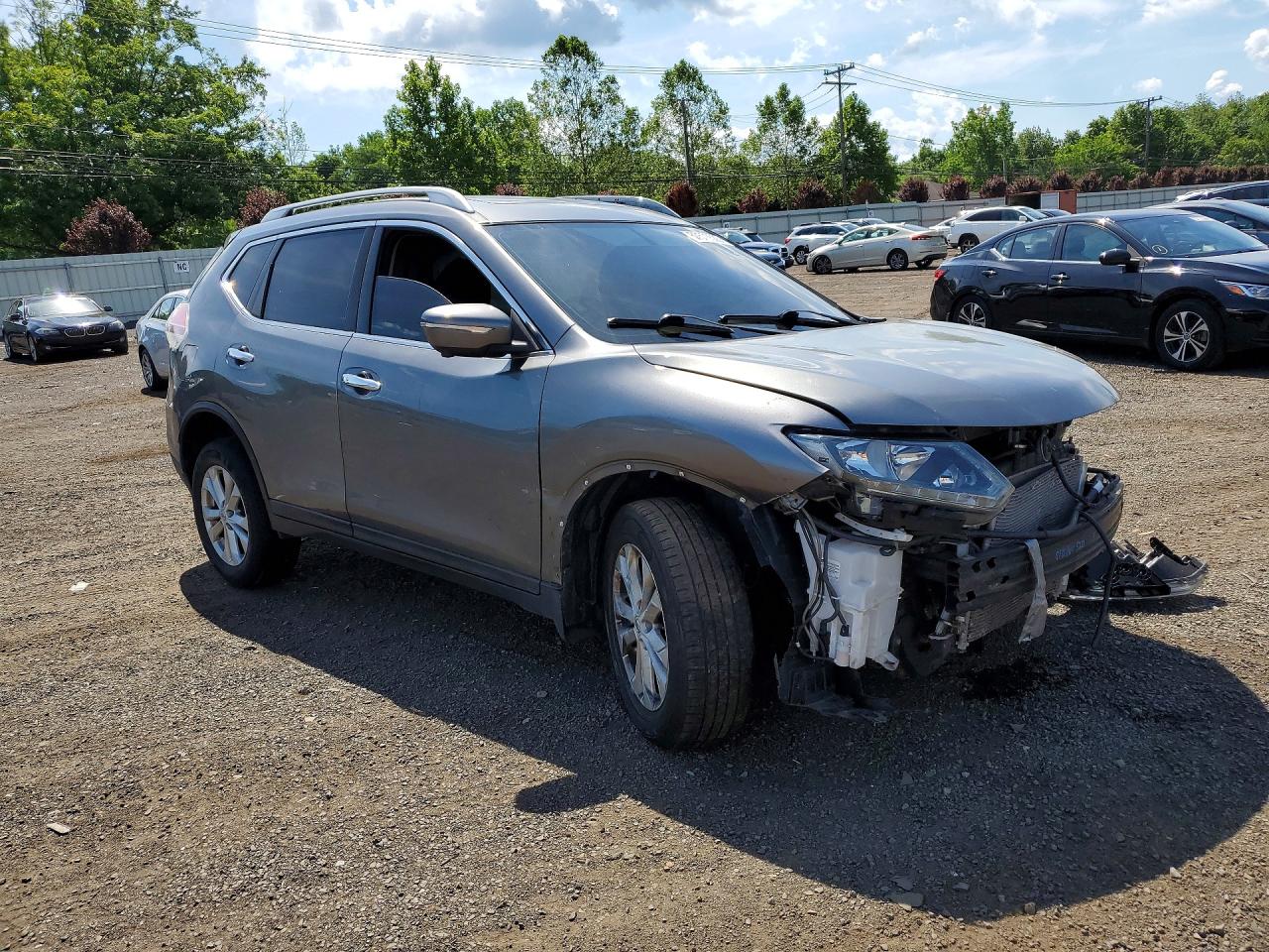 2014 Nissan Rogue Sv Серебряный vin: 5N1AT2MV7EC786555