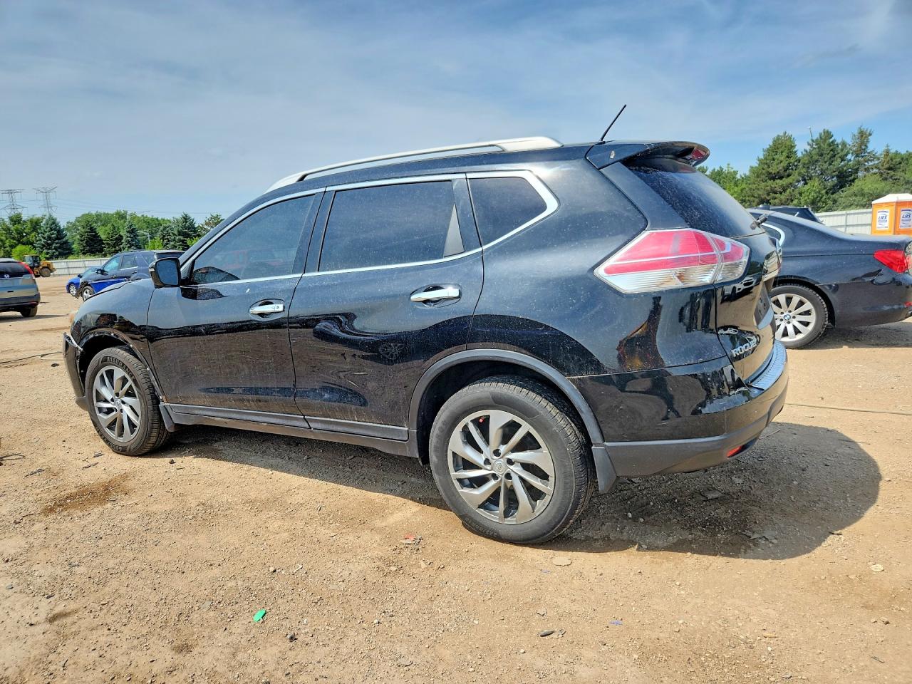 2014 Nissan Rogue Sl Черный vin: 5N1AT2MV7EC794851