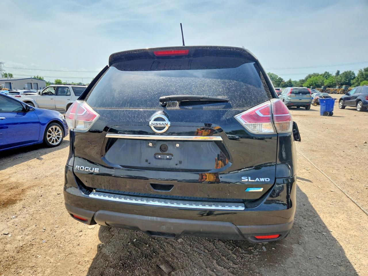 2014 Nissan Rogue Sl Черный vin: 5N1AT2MV7EC794851