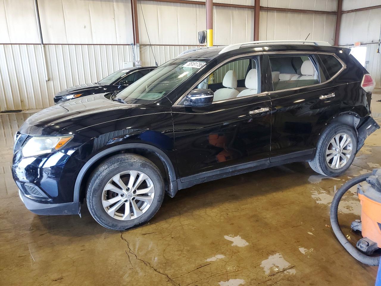 2014 Nissan Rogue Sv Black vin: 5N1AT2MV7EC795806