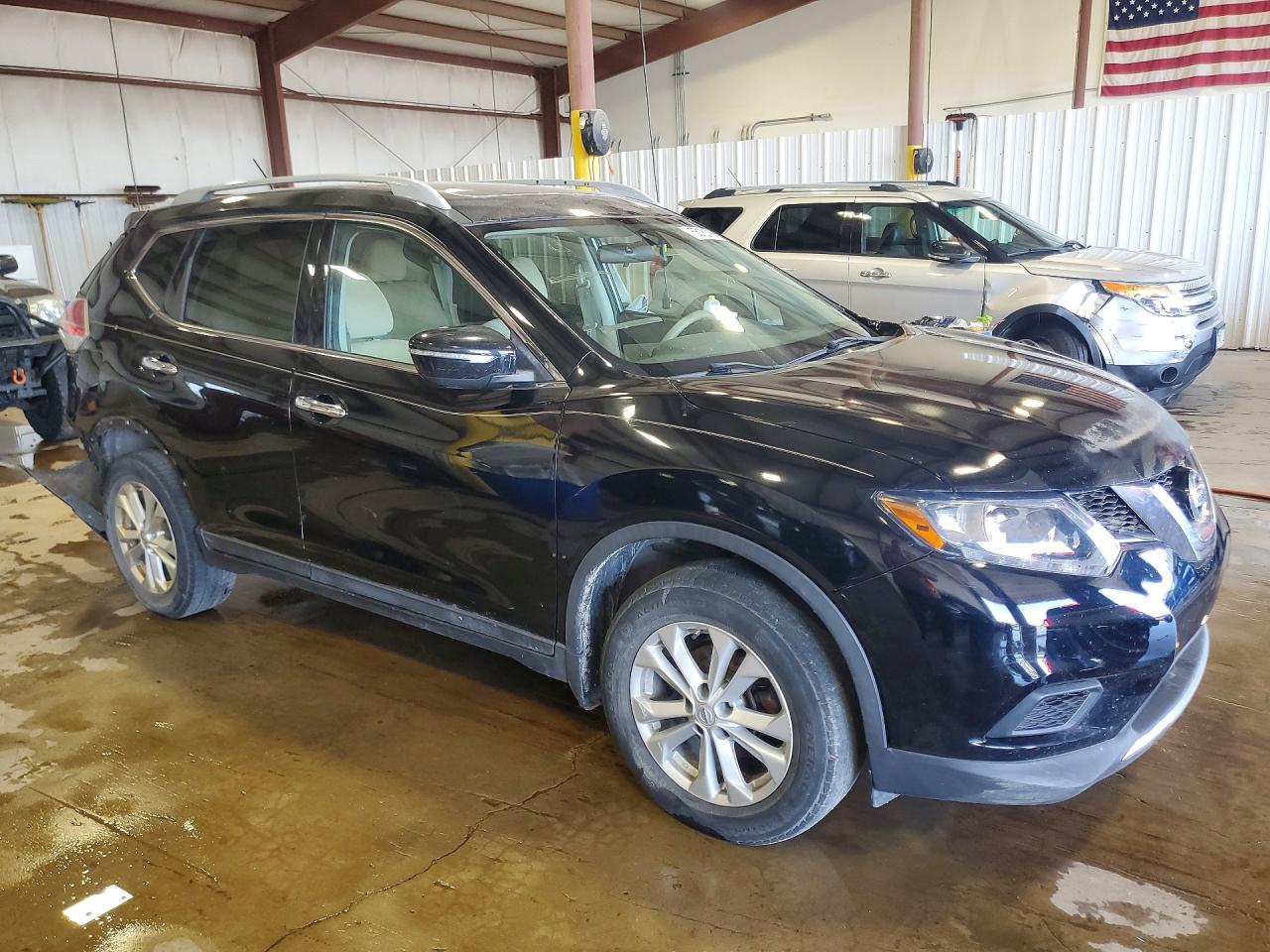 2014 Nissan Rogue Sv Черный vin: 5N1AT2MV7EC795806