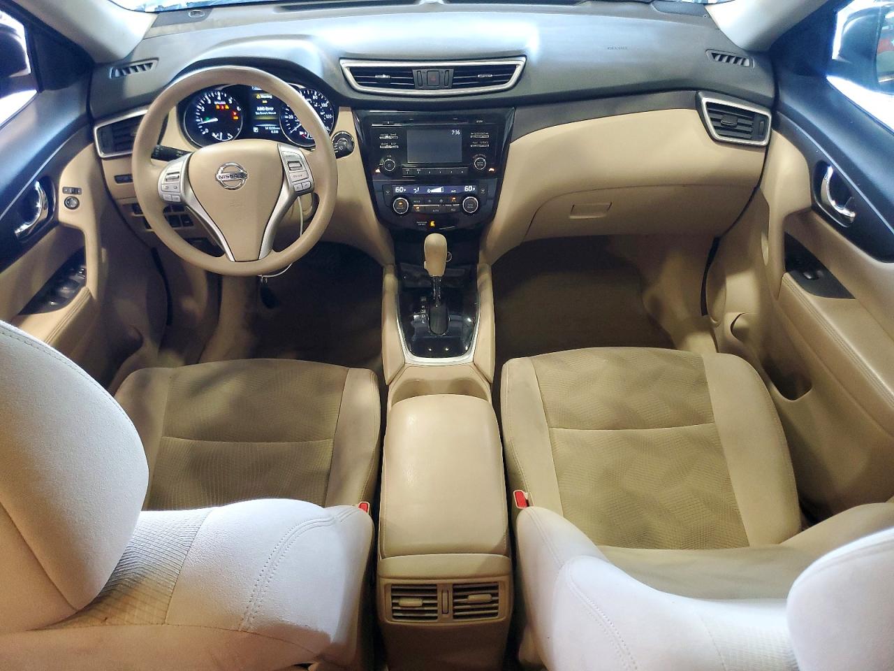 2014 Nissan Rogue Sv Черный vin: 5N1AT2MV7EC795806