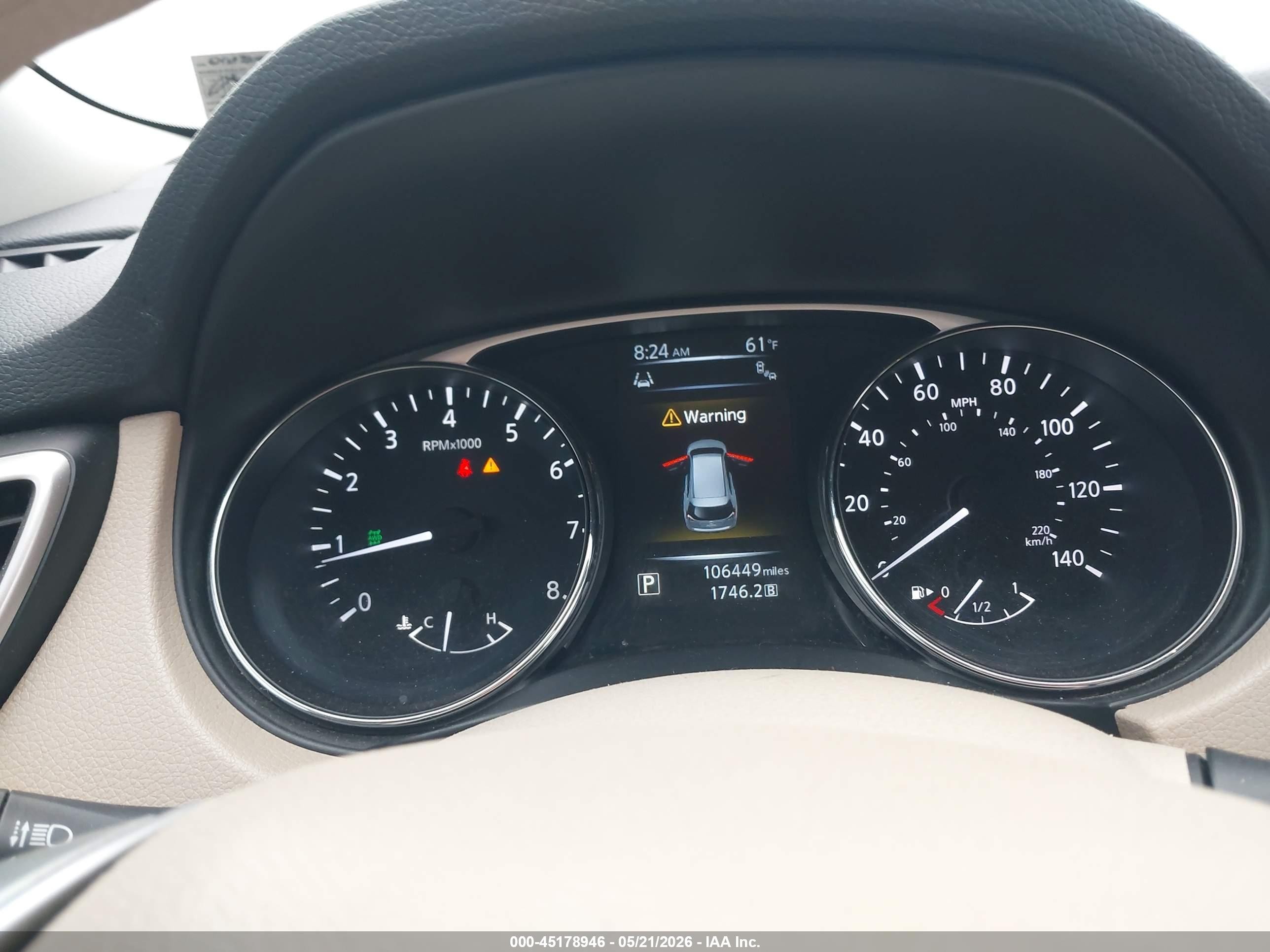 2014 Nissan Rogue Sv White vin: 5N1AT2MV7EC799595