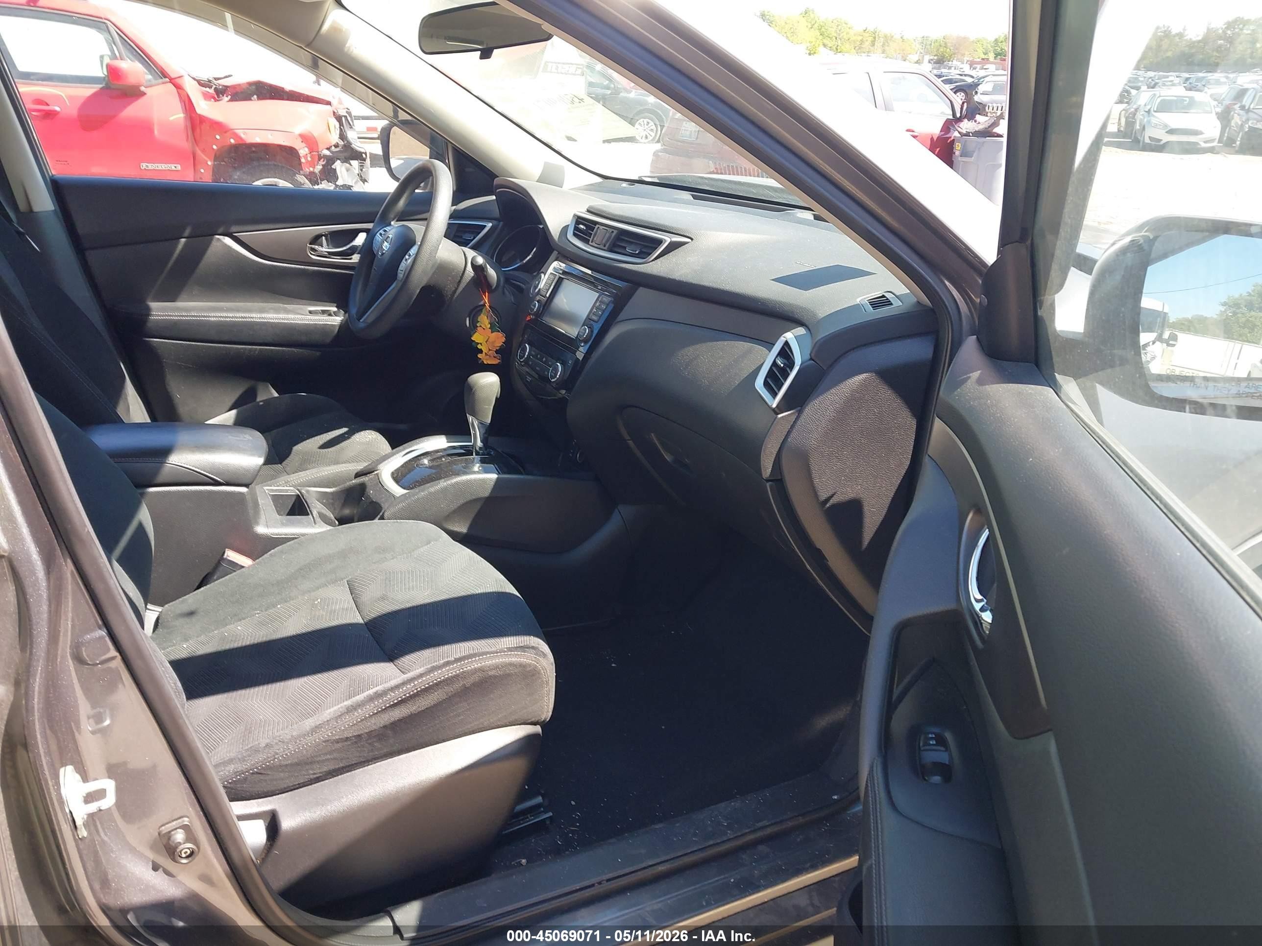 2014 Nissan Rogue Sv Gray vin: 5N1AT2MV7EC806562