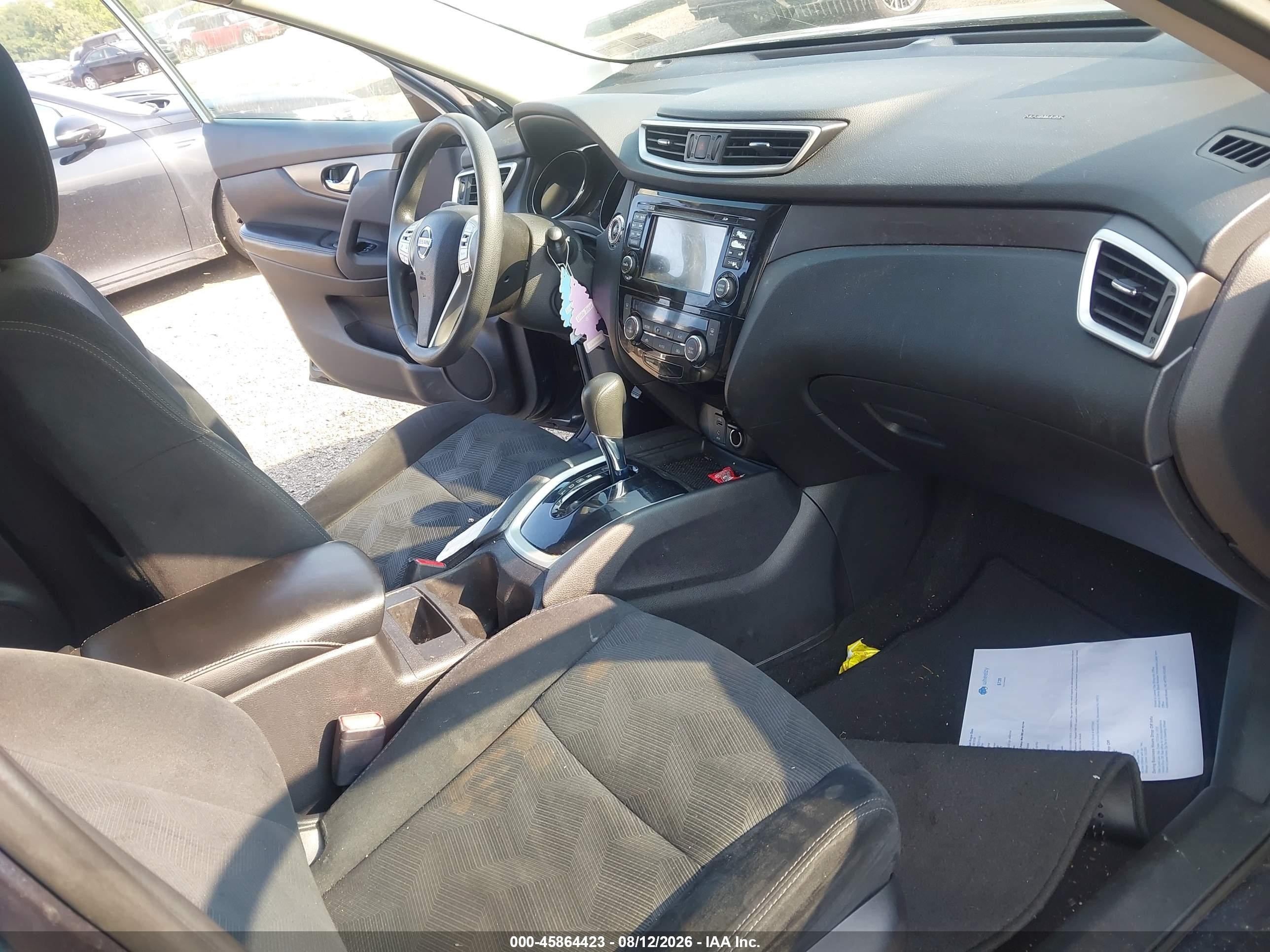 2014 Nissan Rogue Sv Синий vin: 5N1AT2MV7EC815150