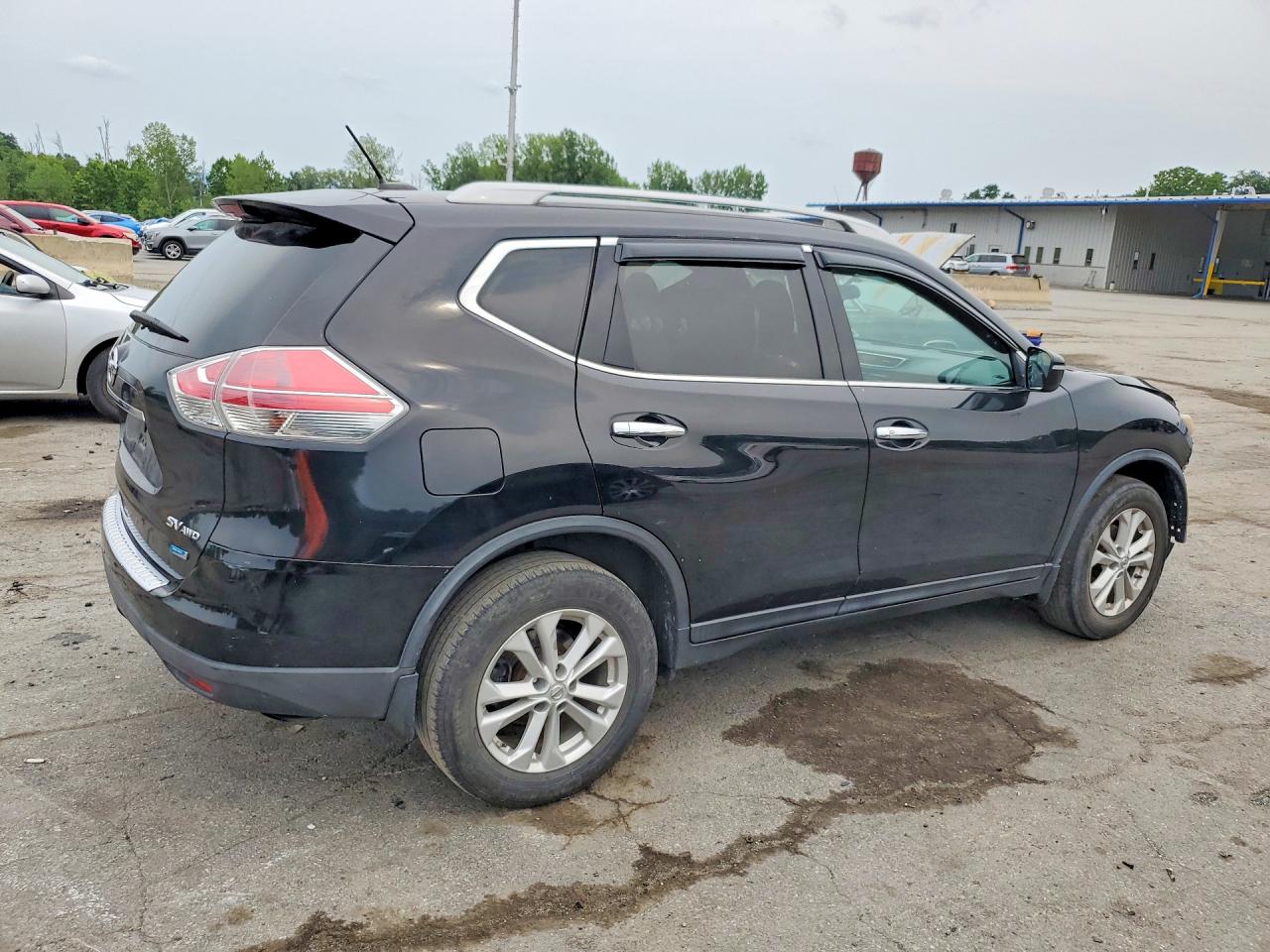 2014 Nissan Rogue S Black vin: 5N1AT2MV7EC819229