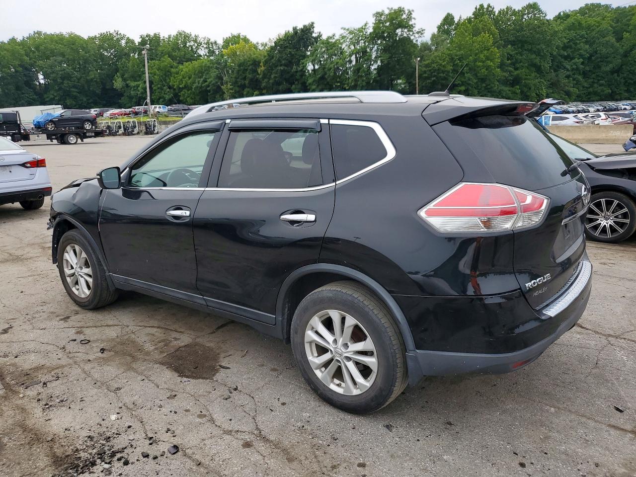 2014 Nissan Rogue S Black vin: 5N1AT2MV7EC819229