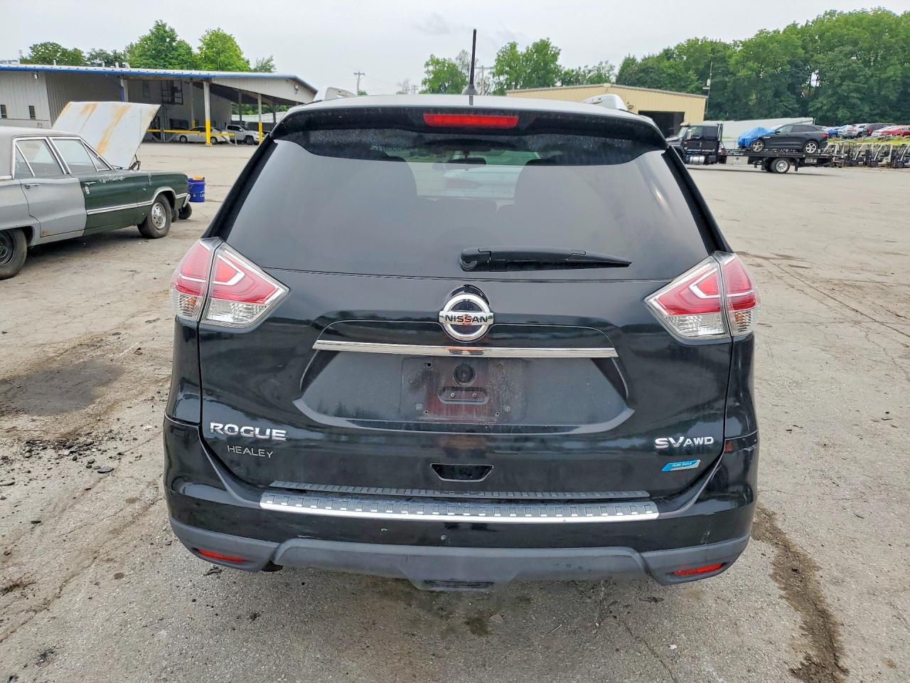 2014 Nissan Rogue S Black vin: 5N1AT2MV7EC819229
