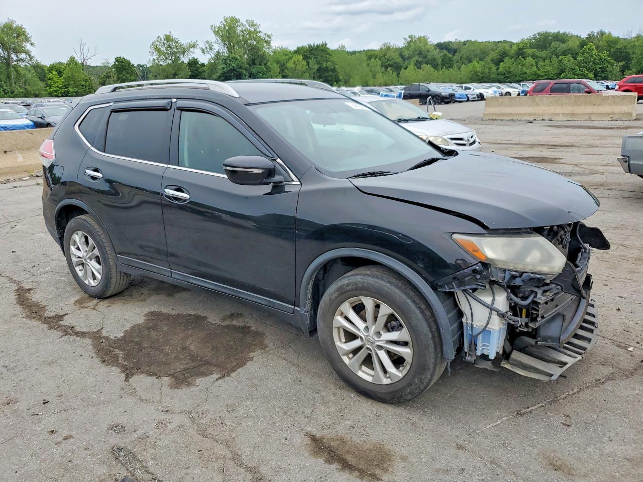 2014 Nissan Rogue S Black vin: 5N1AT2MV7EC819229