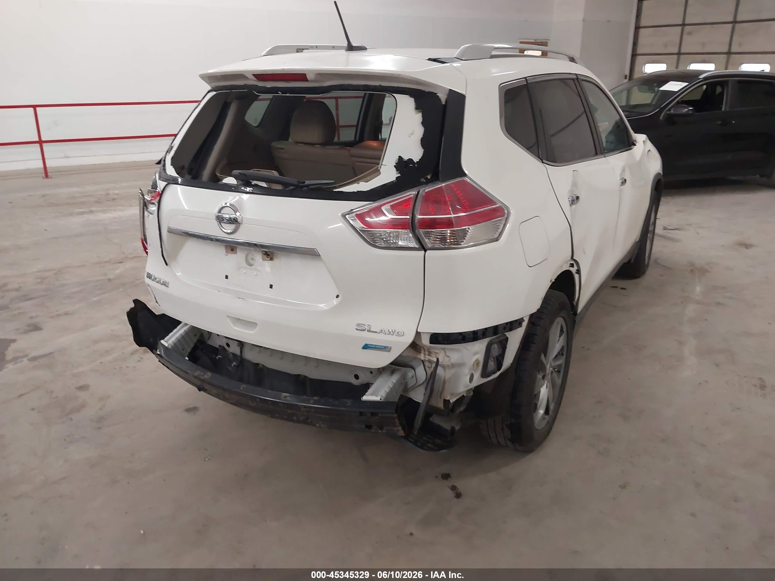 2014 Nissan Rogue Sl Белый vin: 5N1AT2MV7EC819960