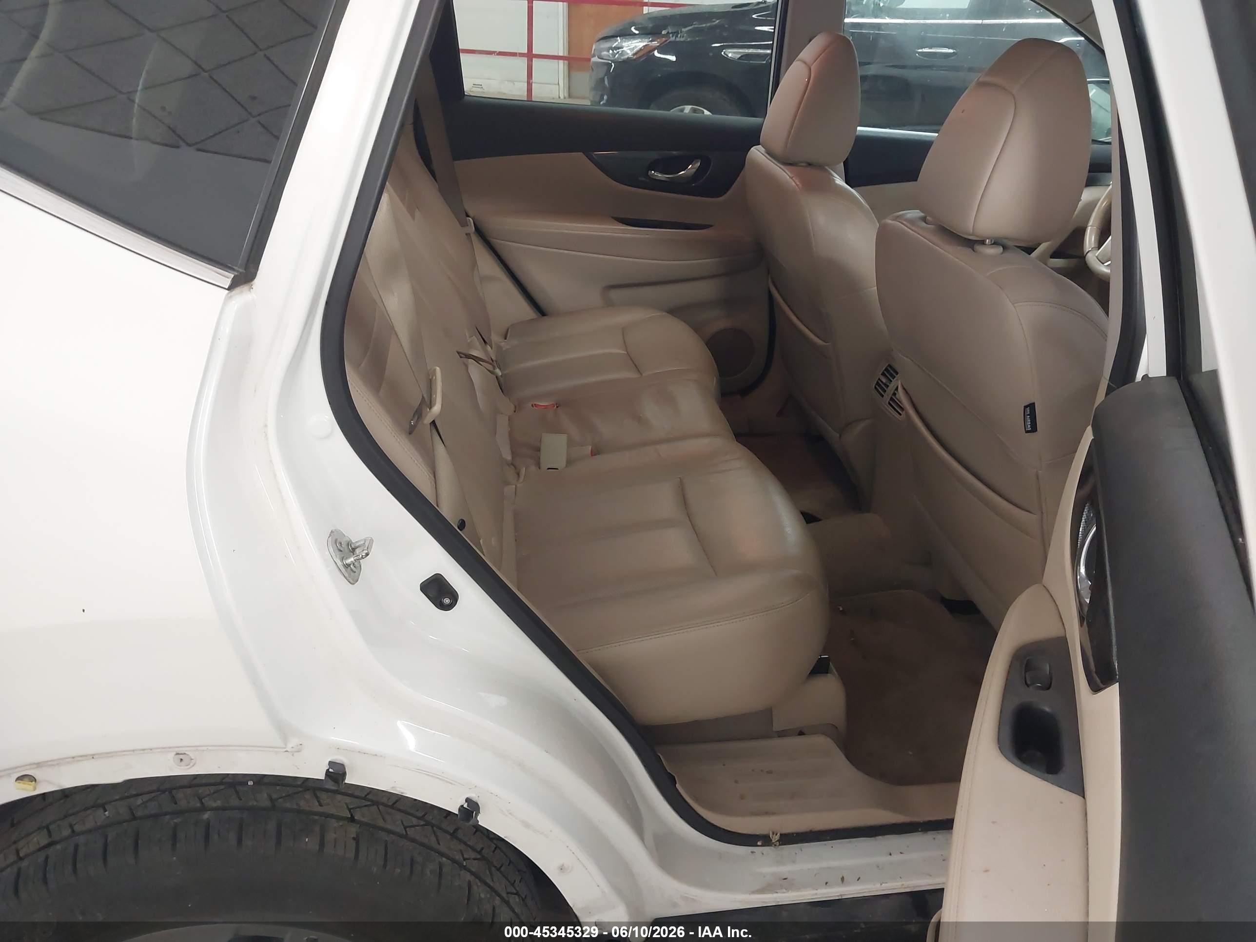 2014 Nissan Rogue Sl Белый vin: 5N1AT2MV7EC819960