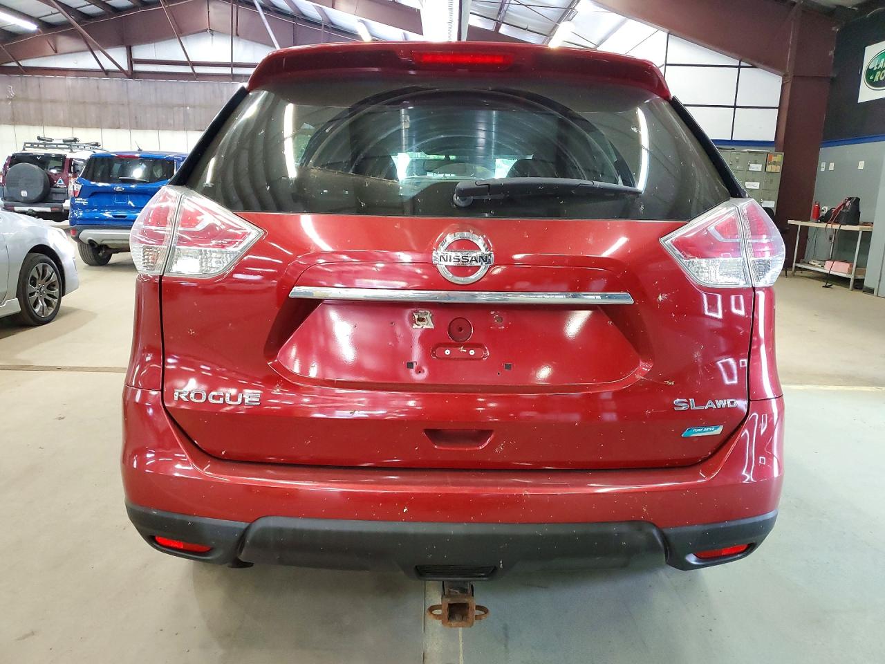2014 Nissan Rogue S Burgundy vin: 5N1AT2MV7EC821000