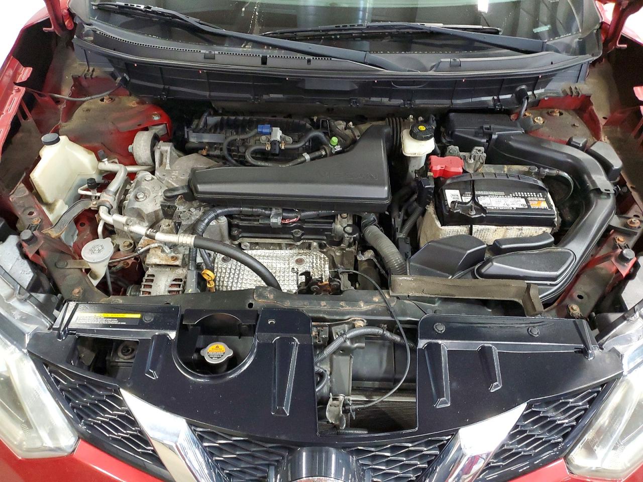 2014 Nissan Rogue S Burgundy vin: 5N1AT2MV7EC821000