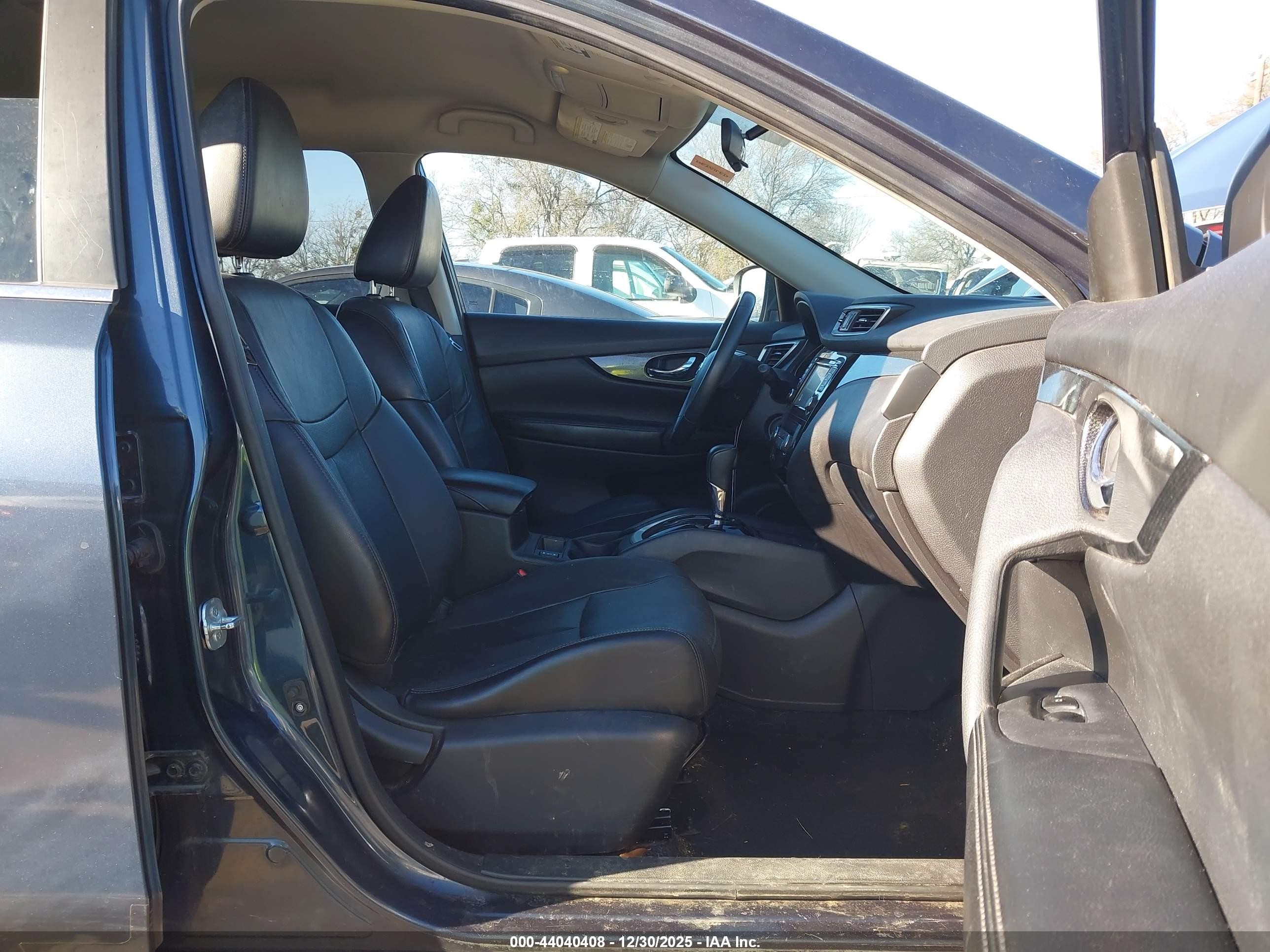 2014 Nissan Rogue Sl Blue vin: 5N1AT2MV7EC831333